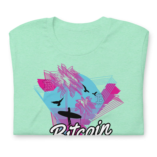 Bitcoin Surf Neon T-Shirt In N Out Crypto