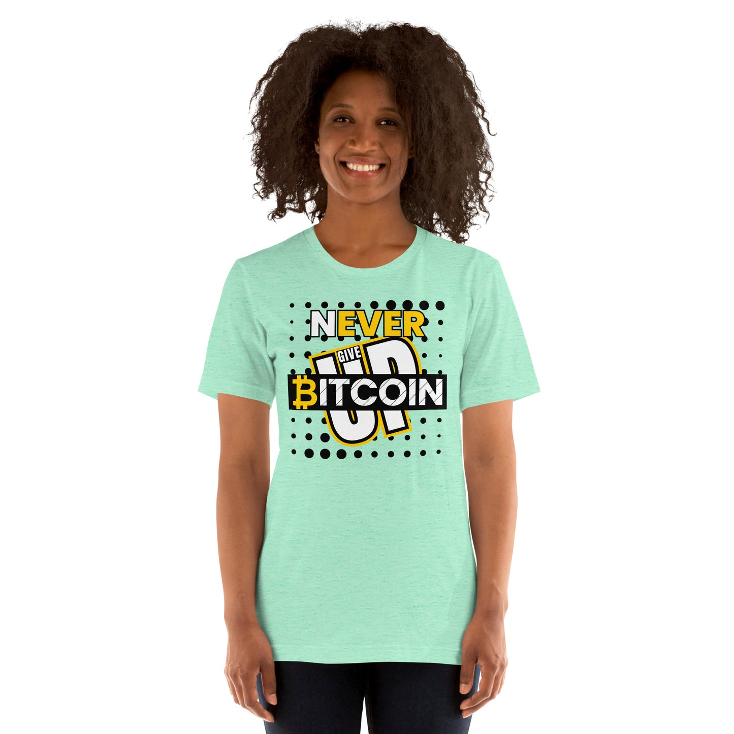 Bitcoin Never Give Up T-Shirt In N Out Crypto