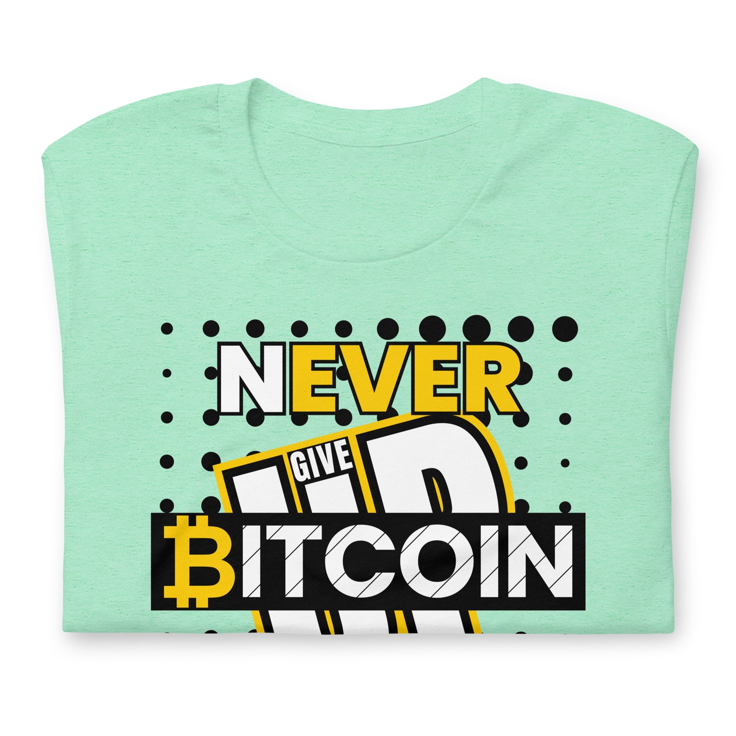 Bitcoin Never Give Up T-Shirt In N Out Crypto