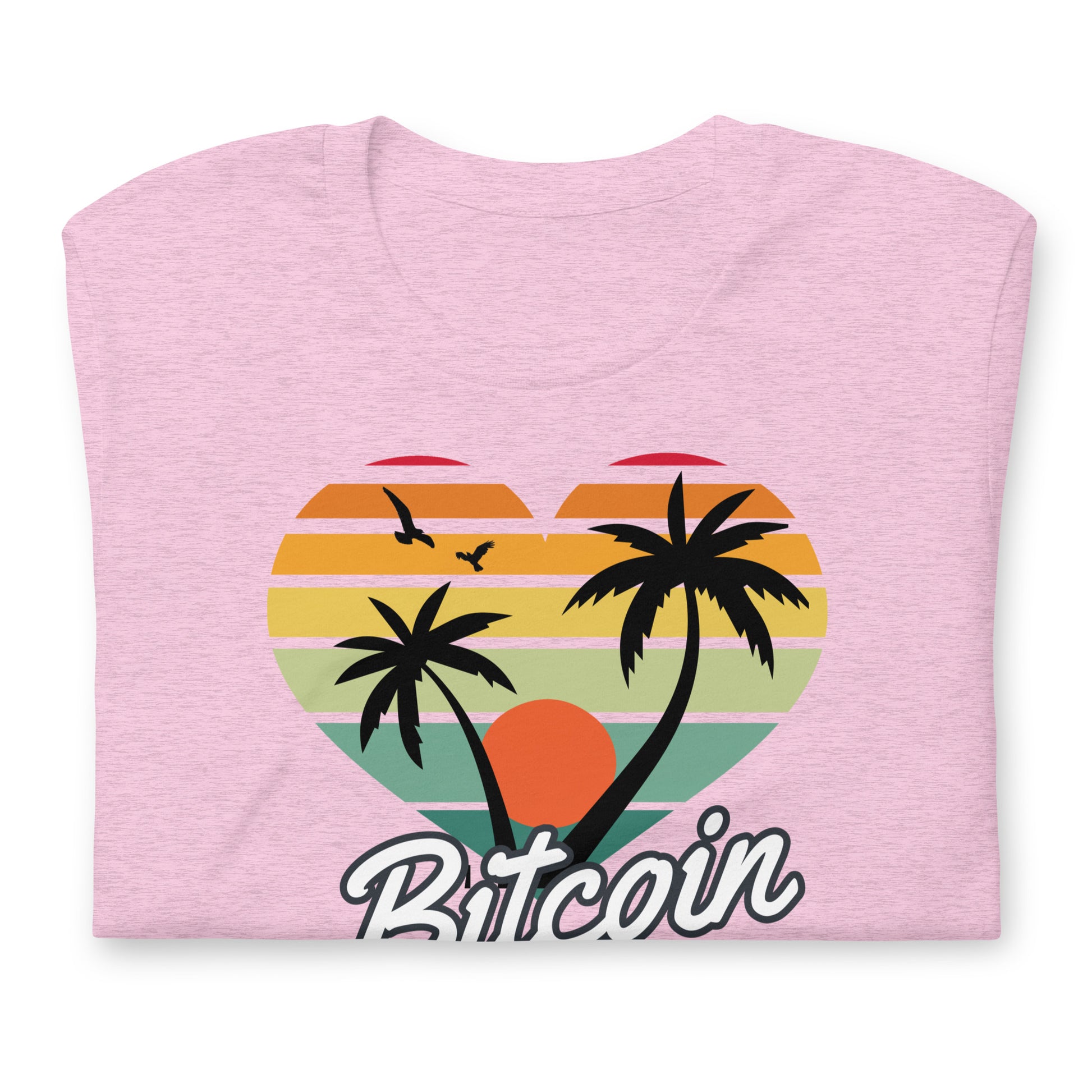 Bitcoin Sunset Palms T-Shirt In N Out Crypto