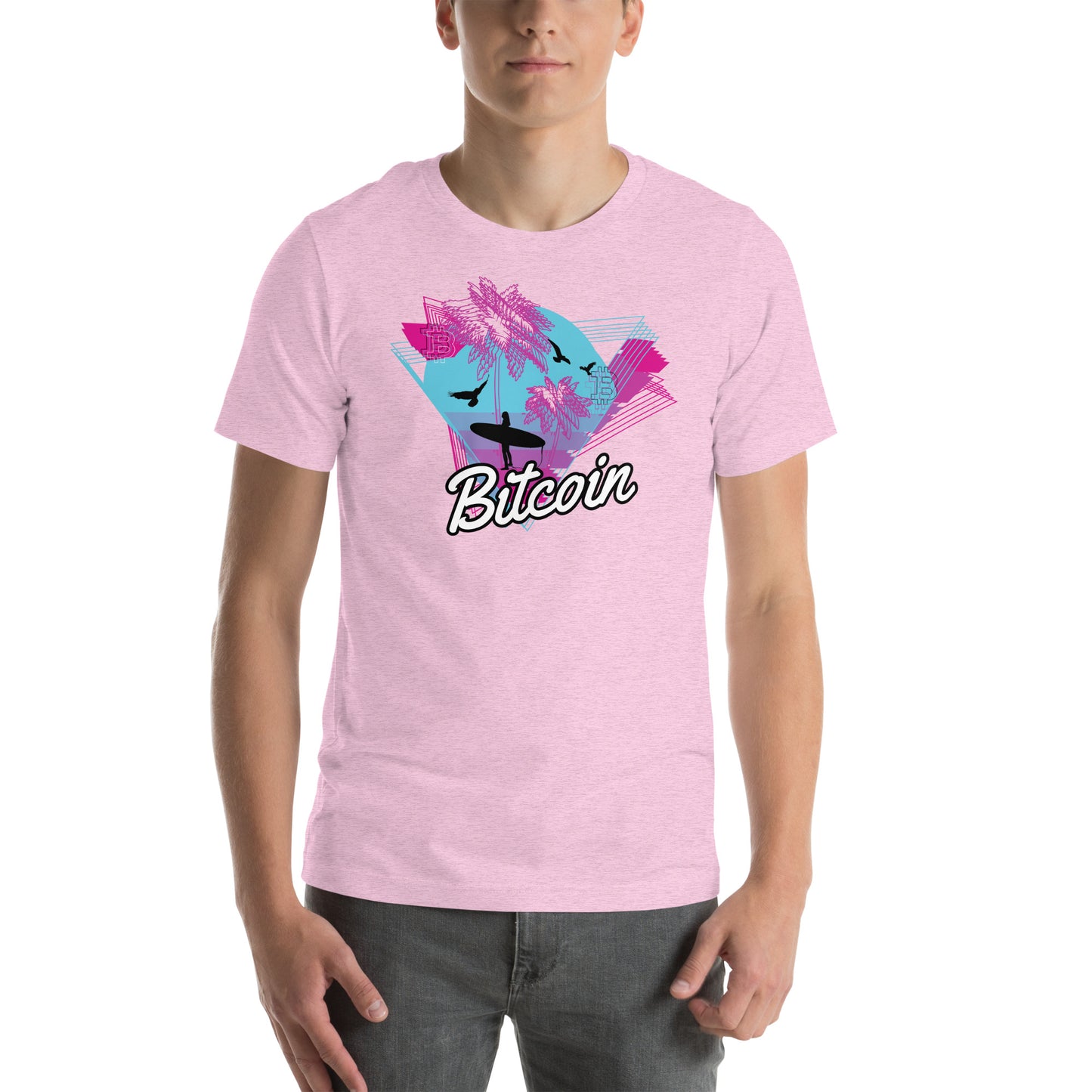 Bitcoin Surf Neon T-Shirt In N Out Crypto