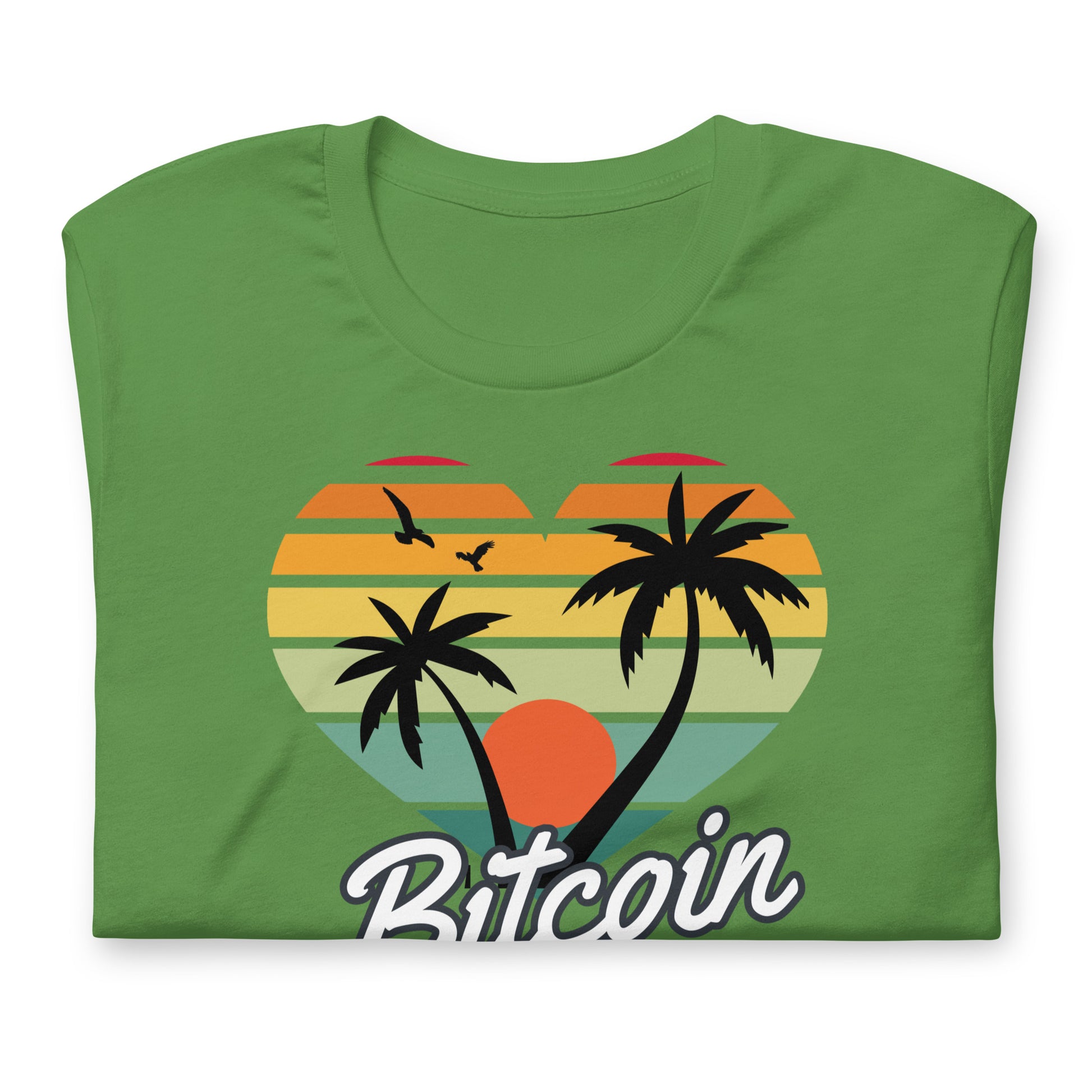 Bitcoin Sunset Palms T-Shirt In N Out Crypto