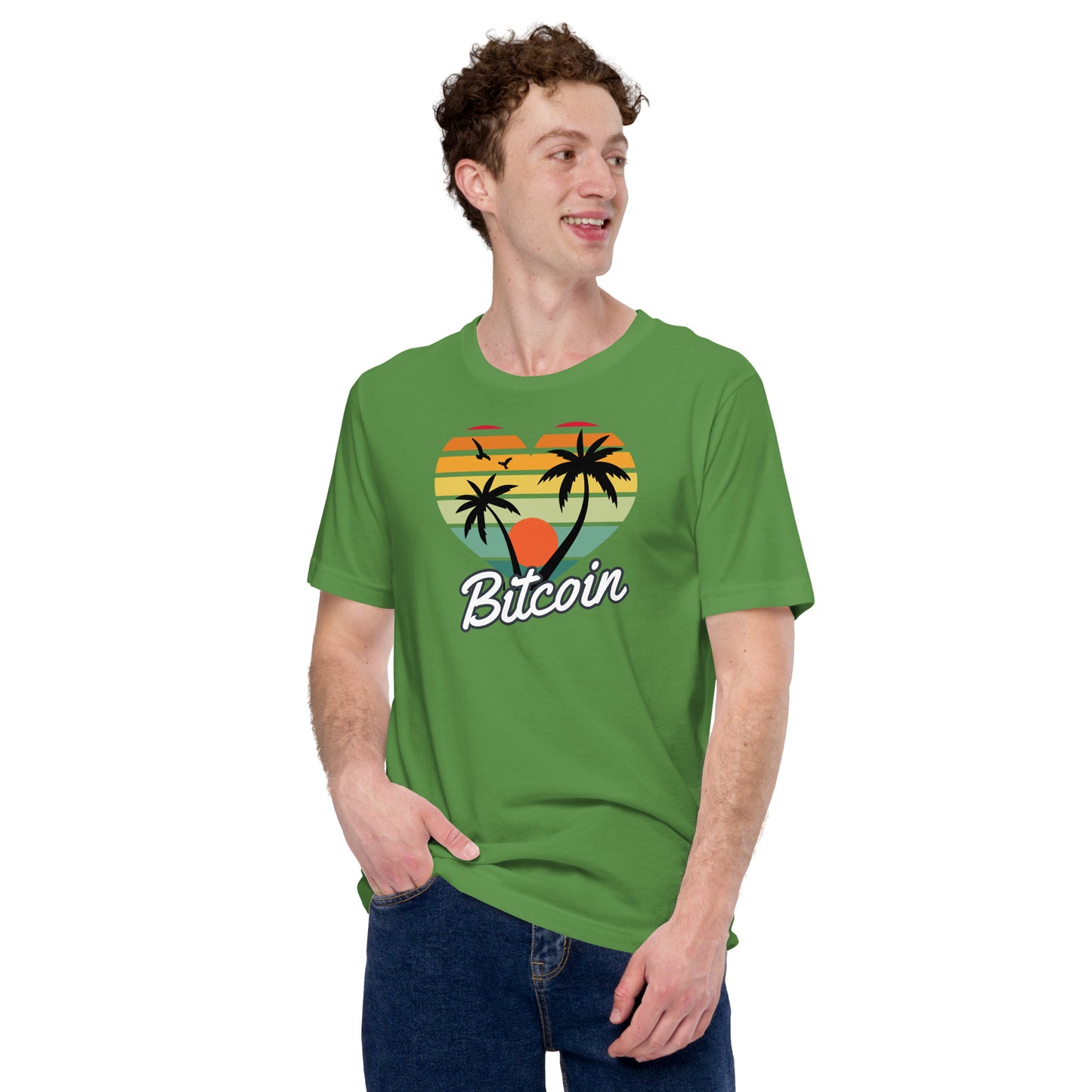 Bitcoin Sunset Palms T-Shirt In N Out Crypto