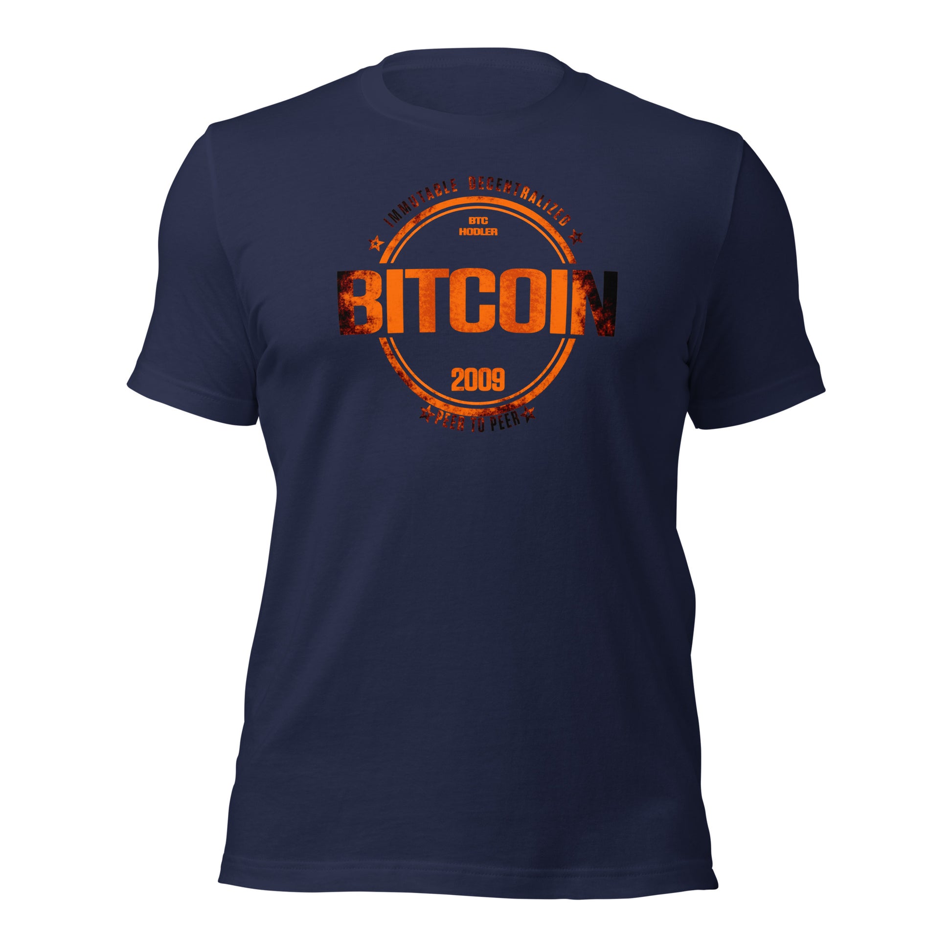 Bitcoin Distress Circle T-Shirt printful