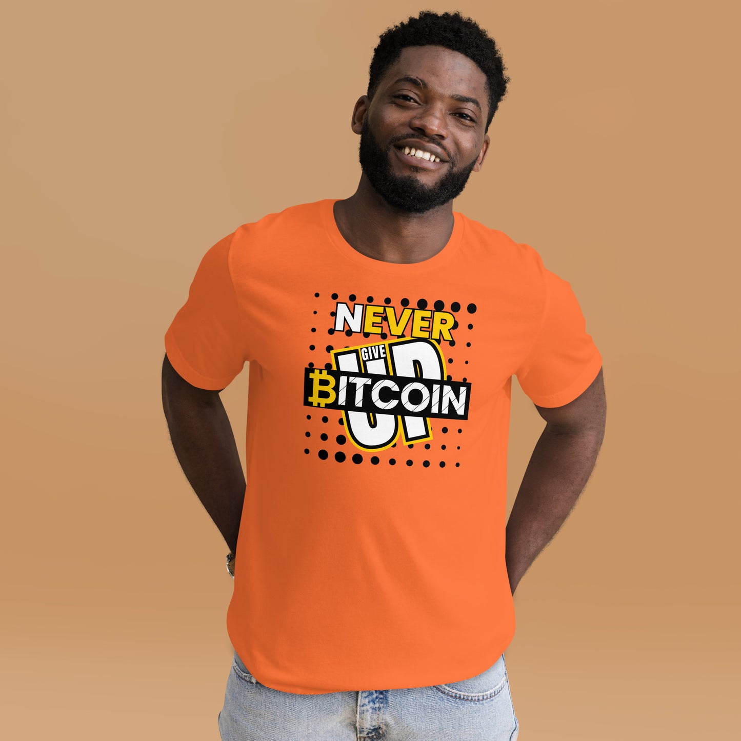 Bitcoin Never Give Up T-Shirt In N Out Crypto