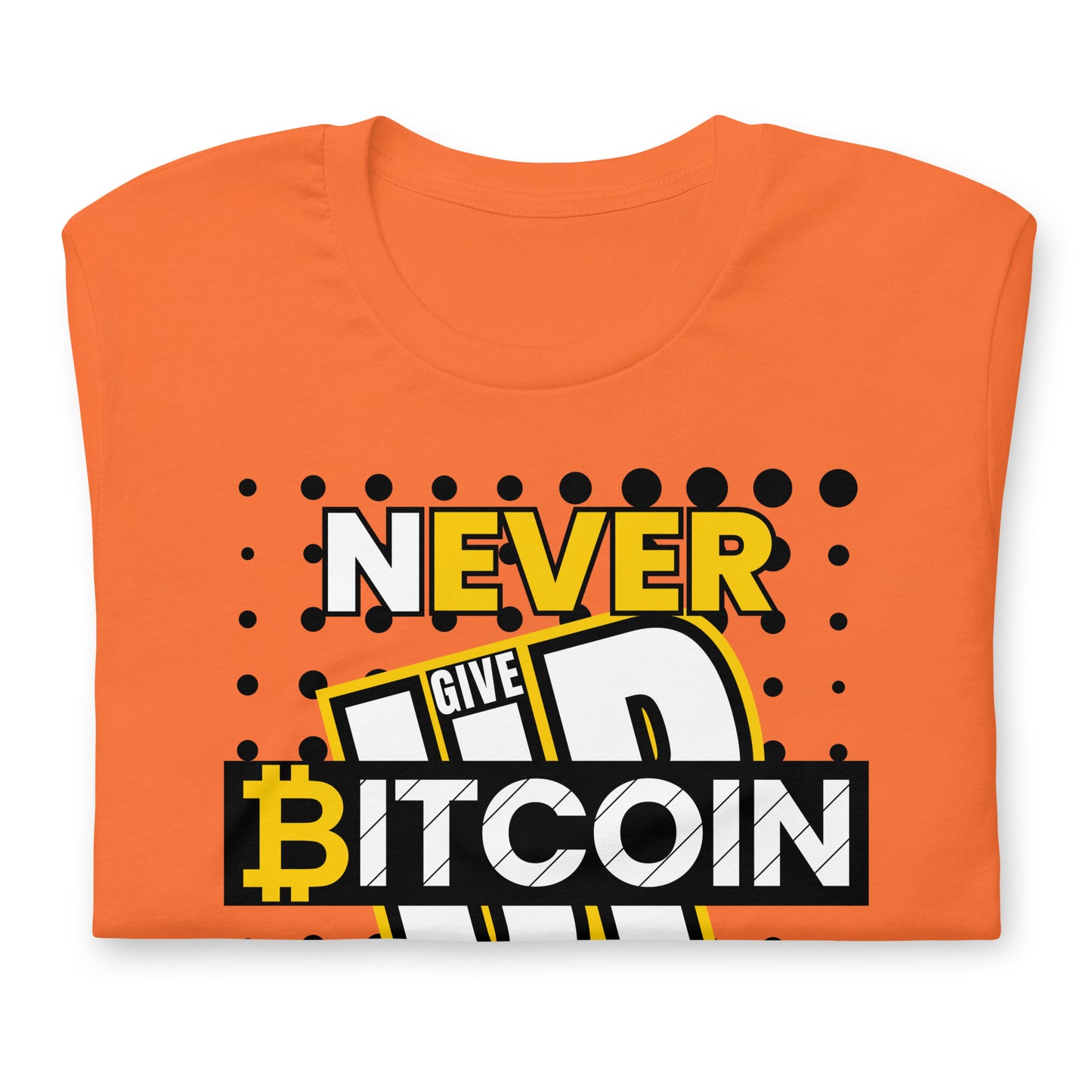 Bitcoin Never Give Up T-Shirt In N Out Crypto
