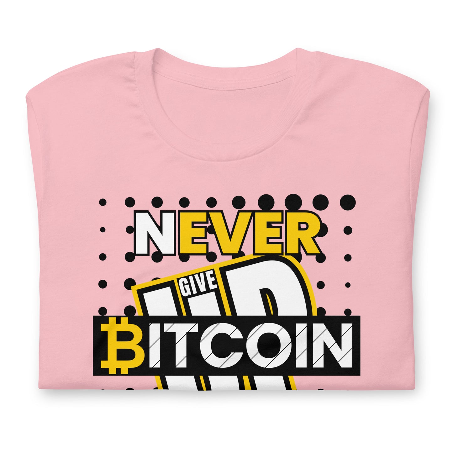 Bitcoin Never Give Up T-Shirt In N Out Crypto