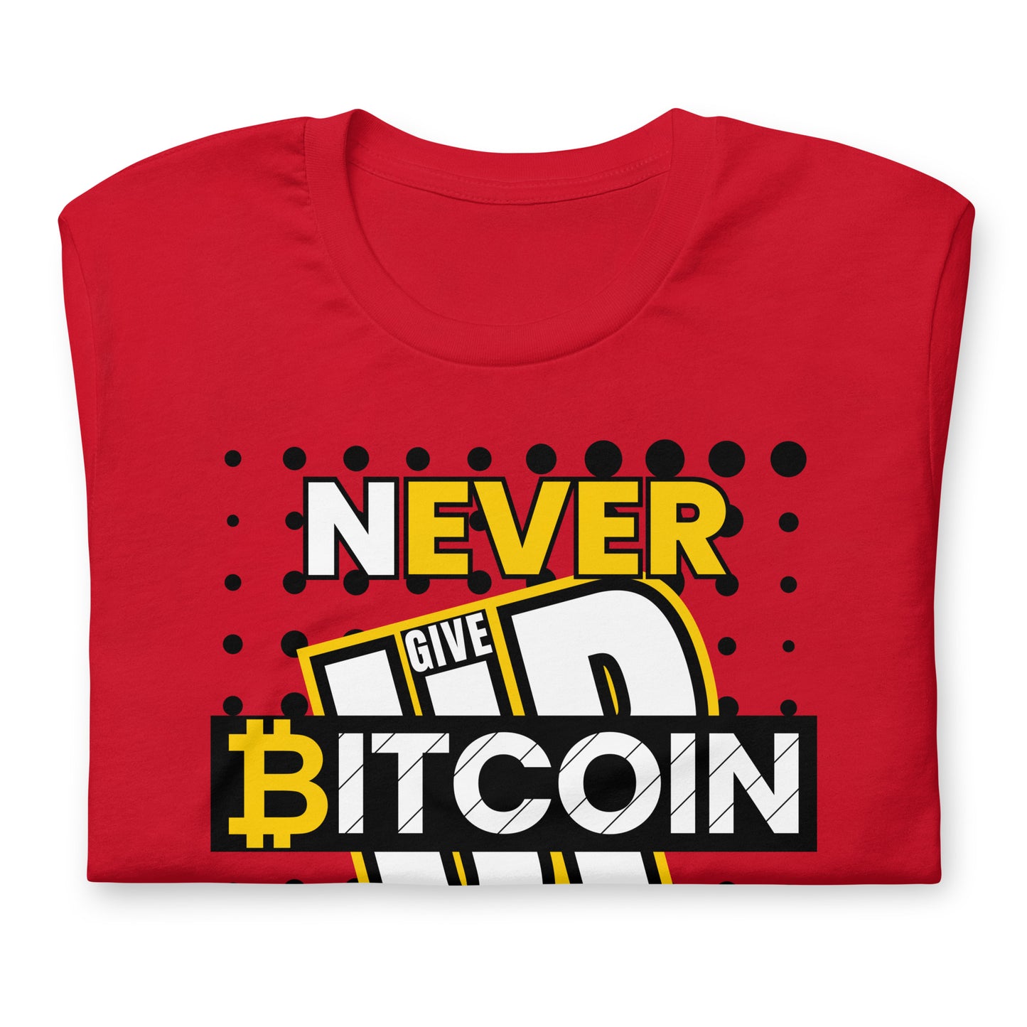 Bitcoin Never Give Up T-Shirt In N Out Crypto