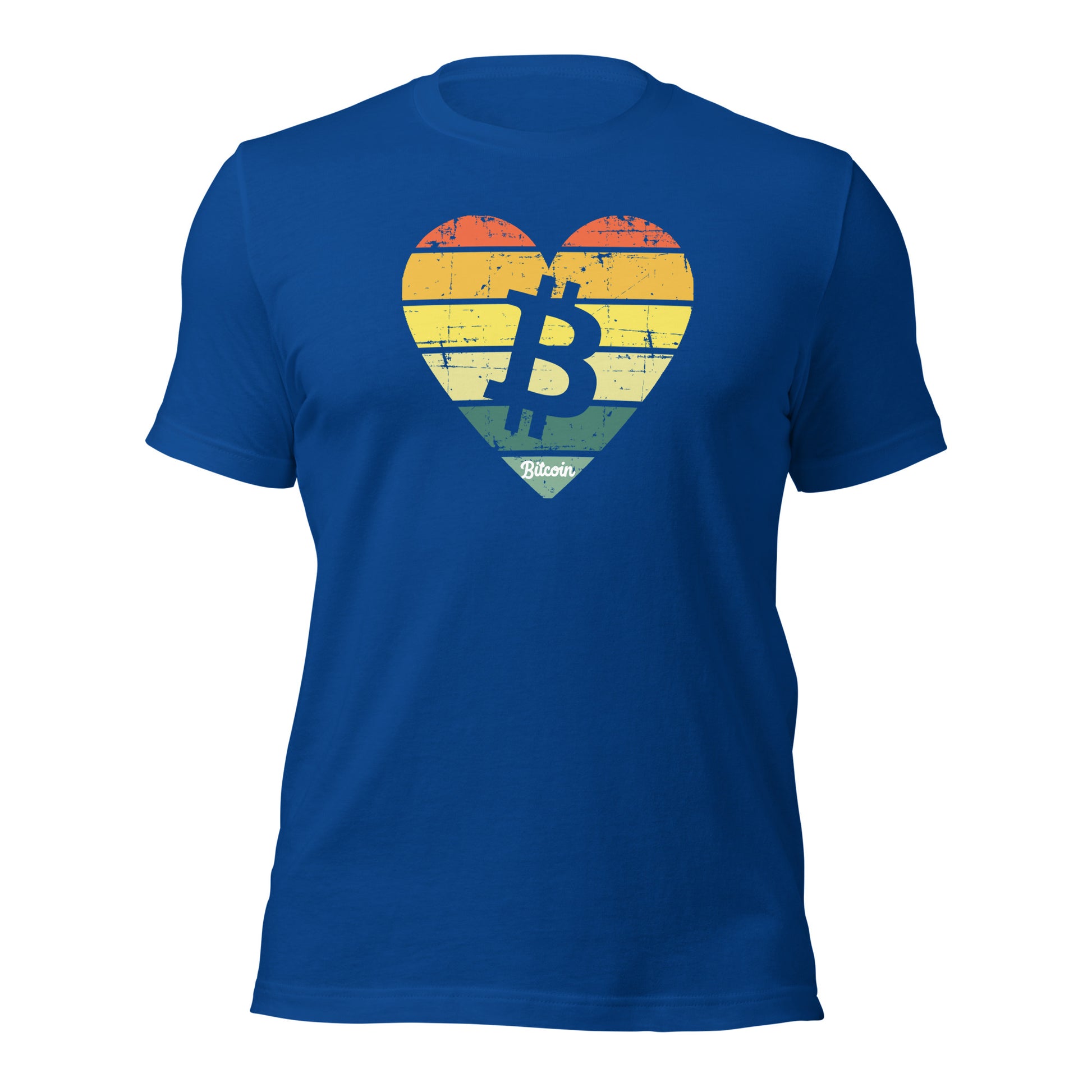 Bitcoin Heart Sunset Tee printful