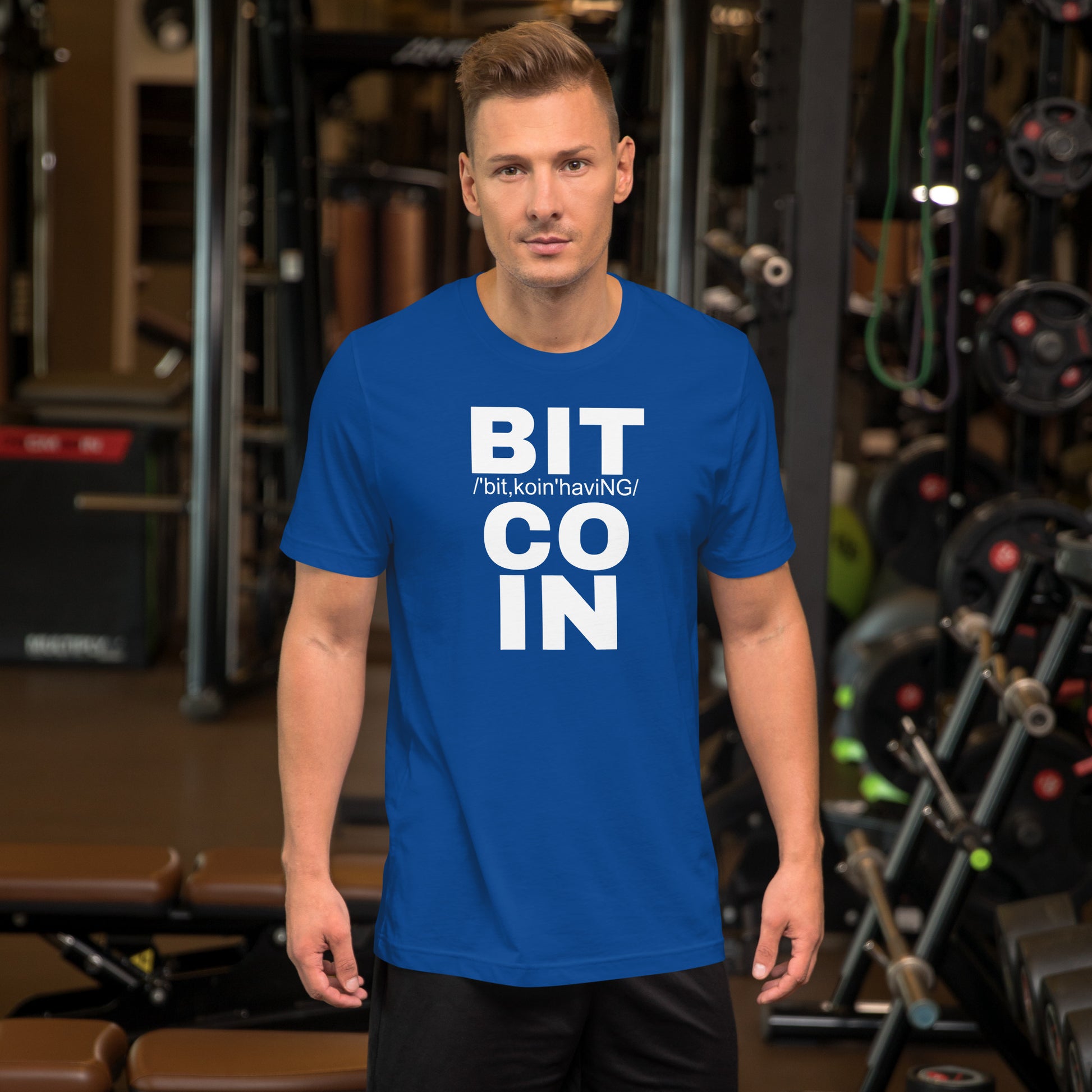 Bitcoin Having T-Shirt In N Out Crypto