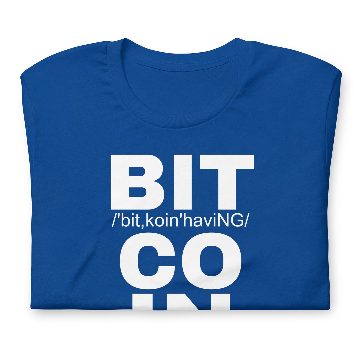 Bitcoin Having T-Shirt In N Out Crypto