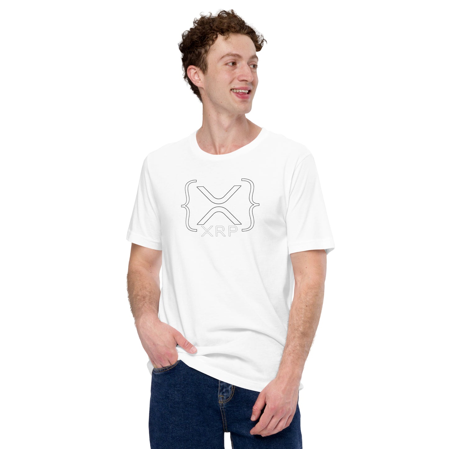 Xrp Curly Braces T-Shirt In N Out Crypto