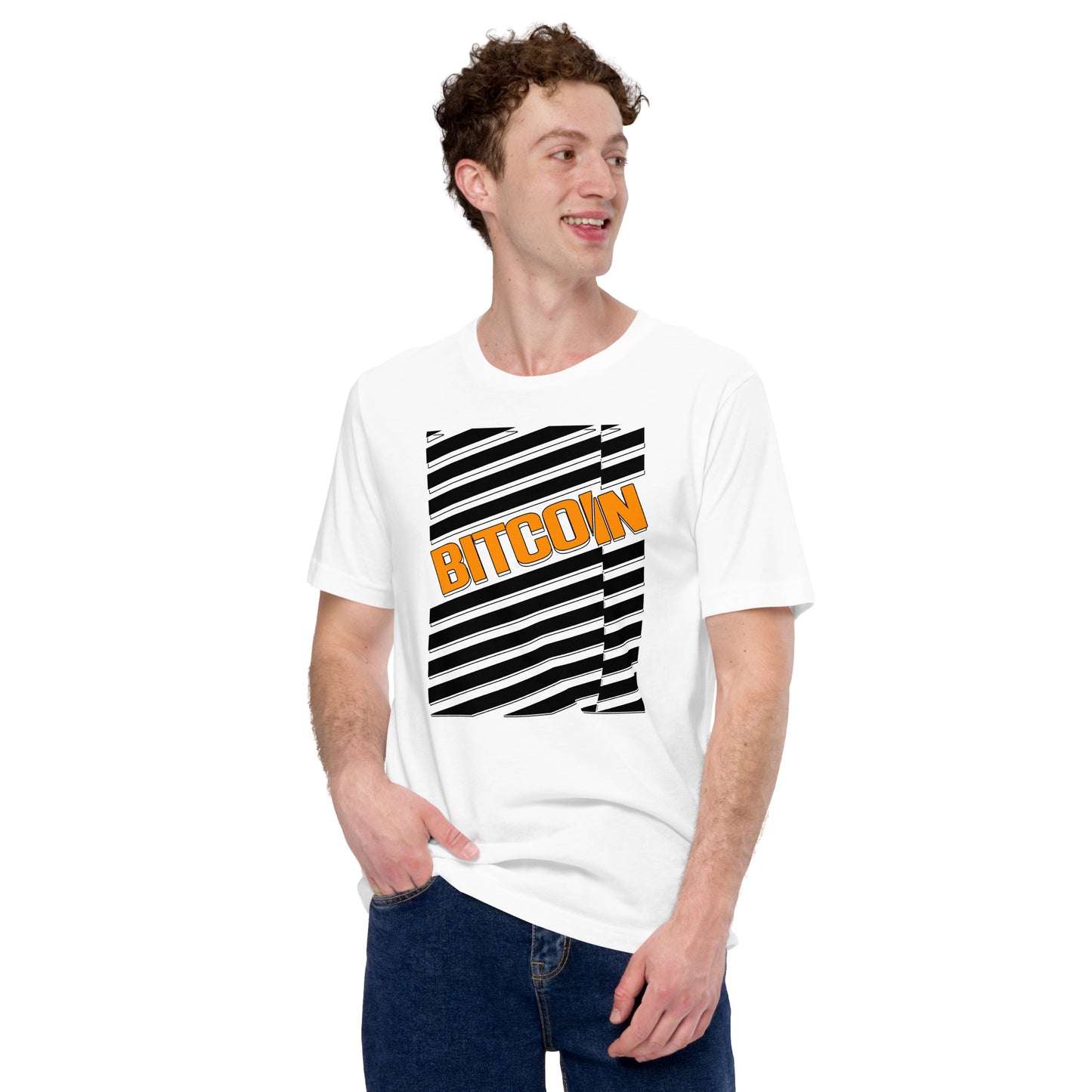 Bitcoin Zebra Arancio Tee In N Out Crypto