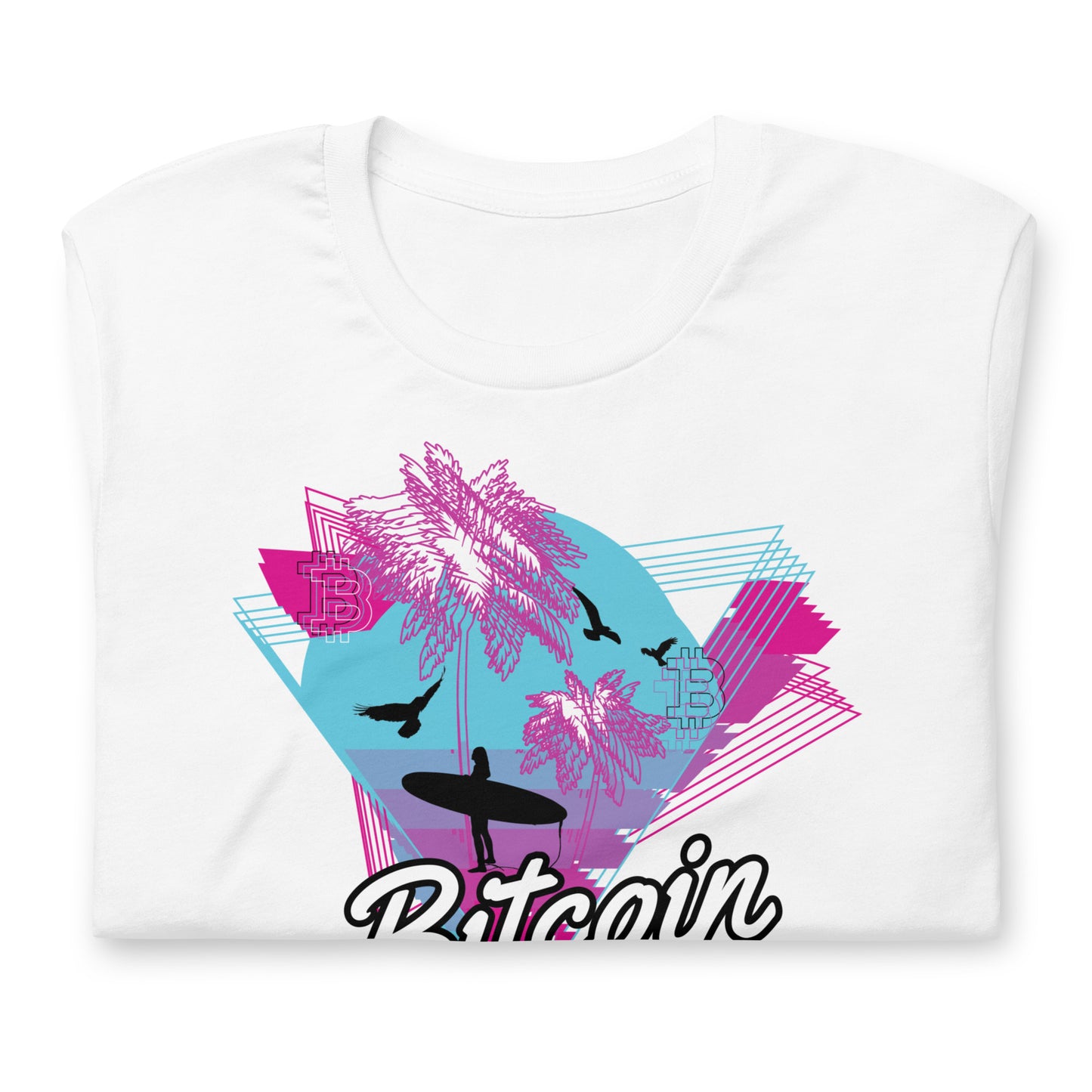 Bitcoin Surf Neon T-Shirt In N Out Crypto