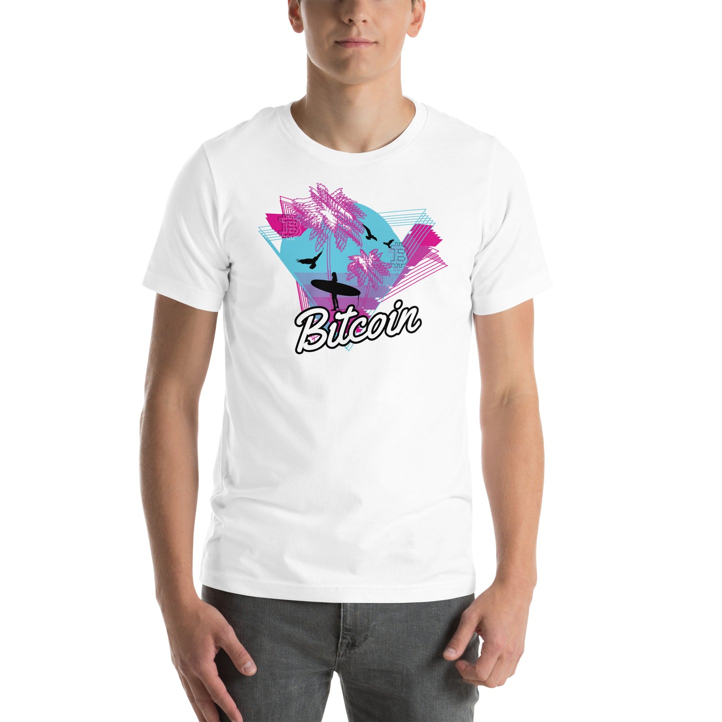 Bitcoin Surf Neon T-Shirt In N Out Crypto