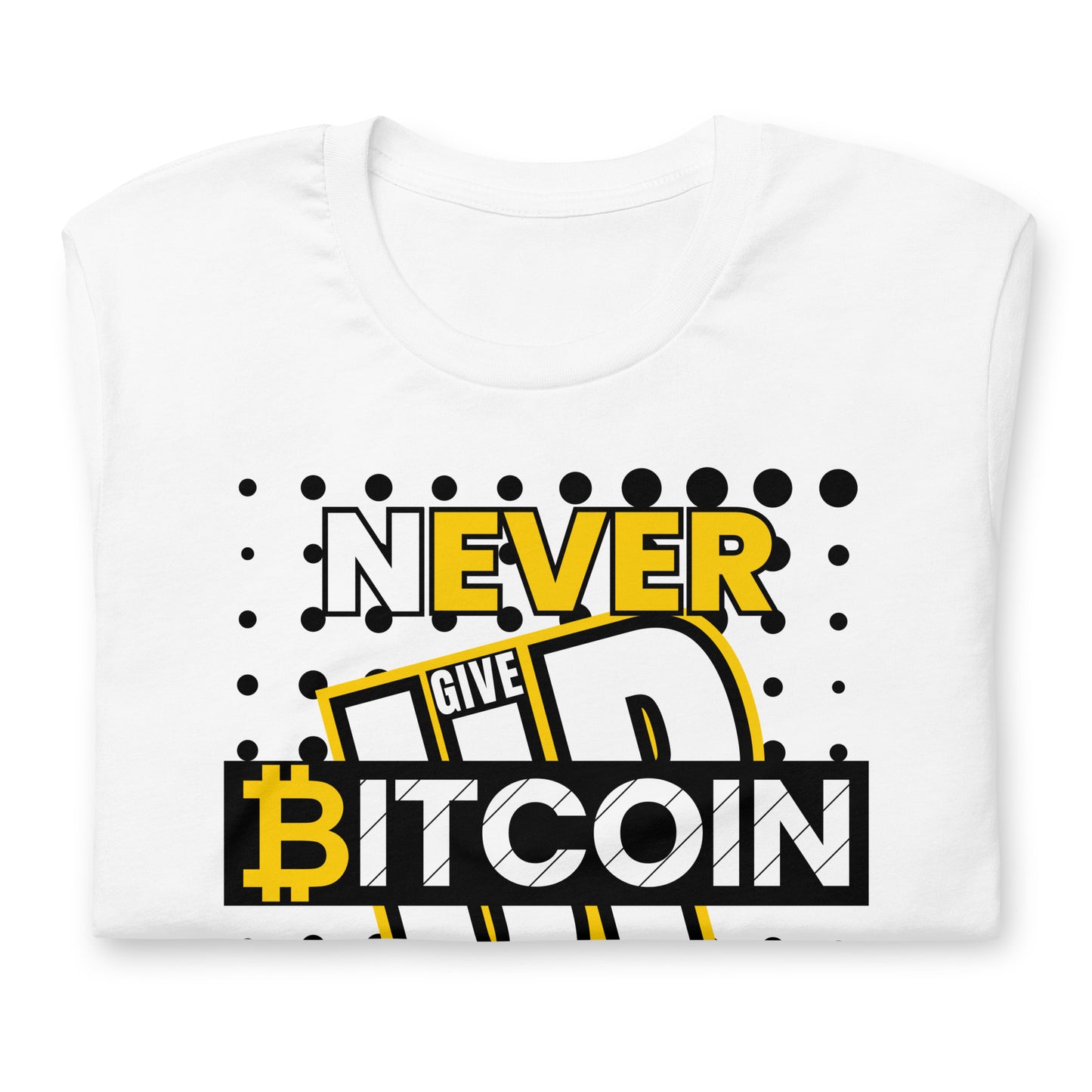 Bitcoin Never Give Up T-Shirt In N Out Crypto