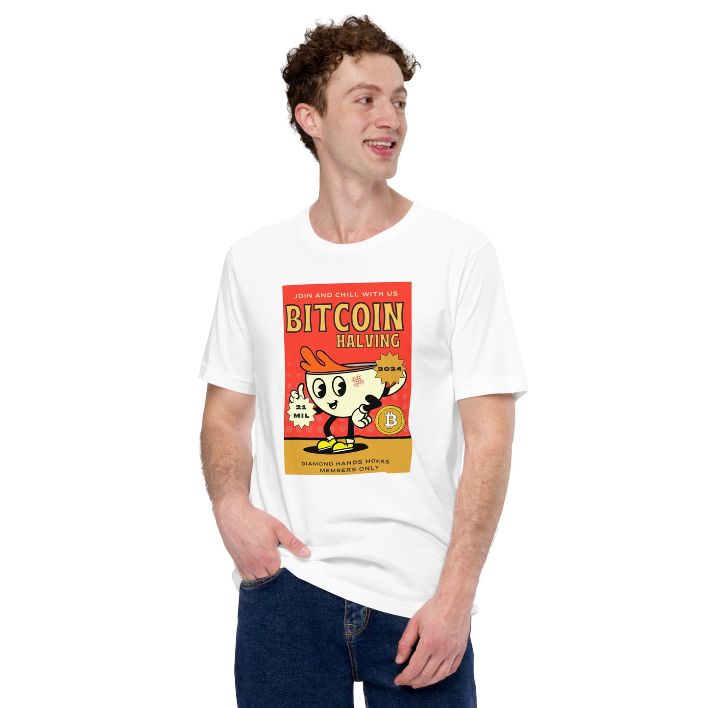 Bitcoin Retro 70s T-Shirt In N Out Crypto