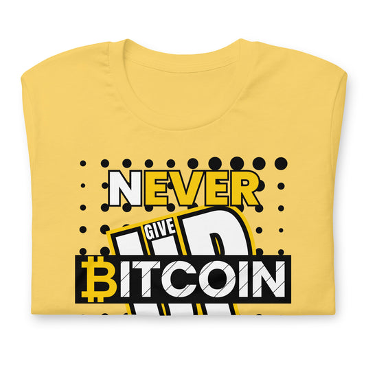 Bitcoin Never Give Up T-Shirt In N Out Crypto