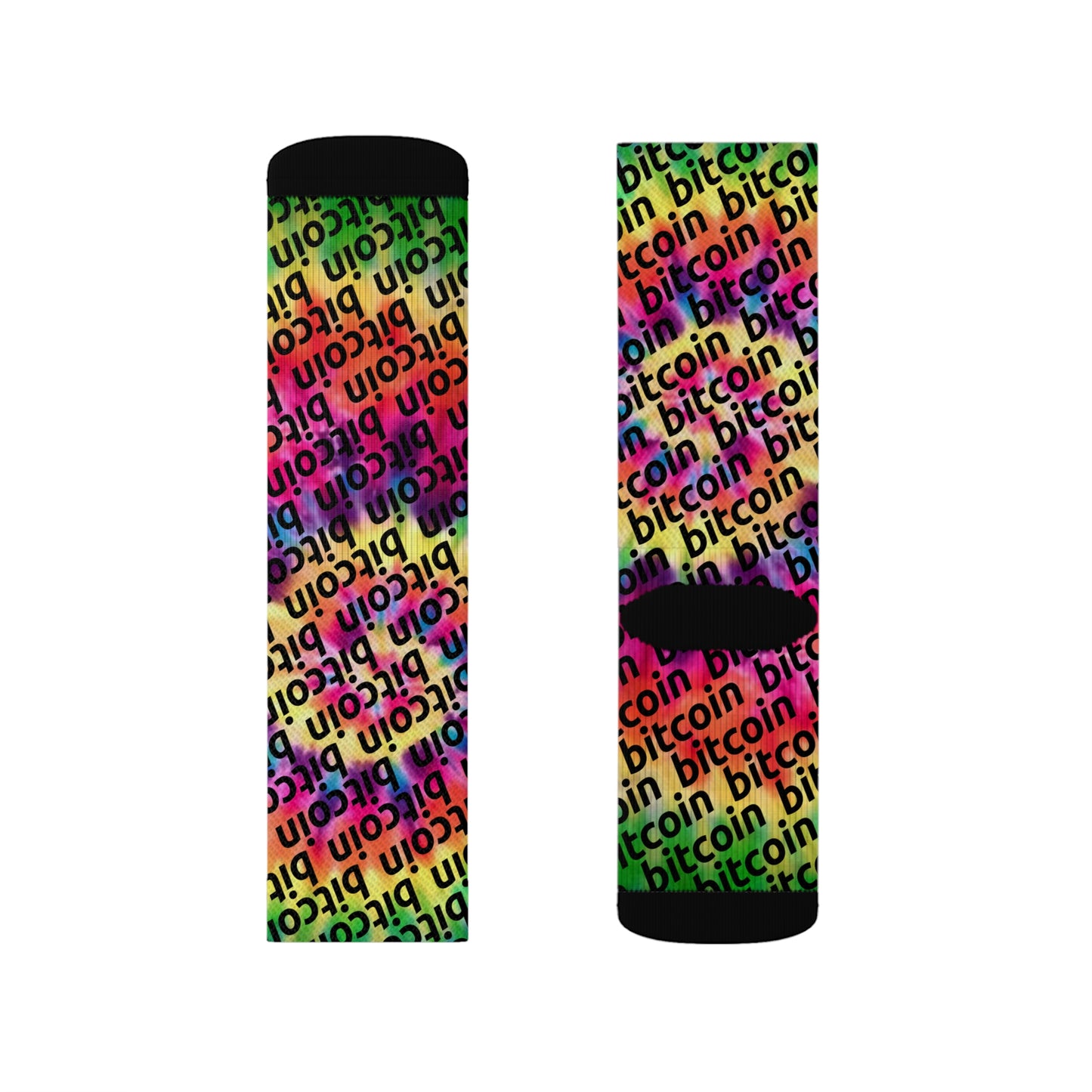 Bitcoin Dye Socks Printify