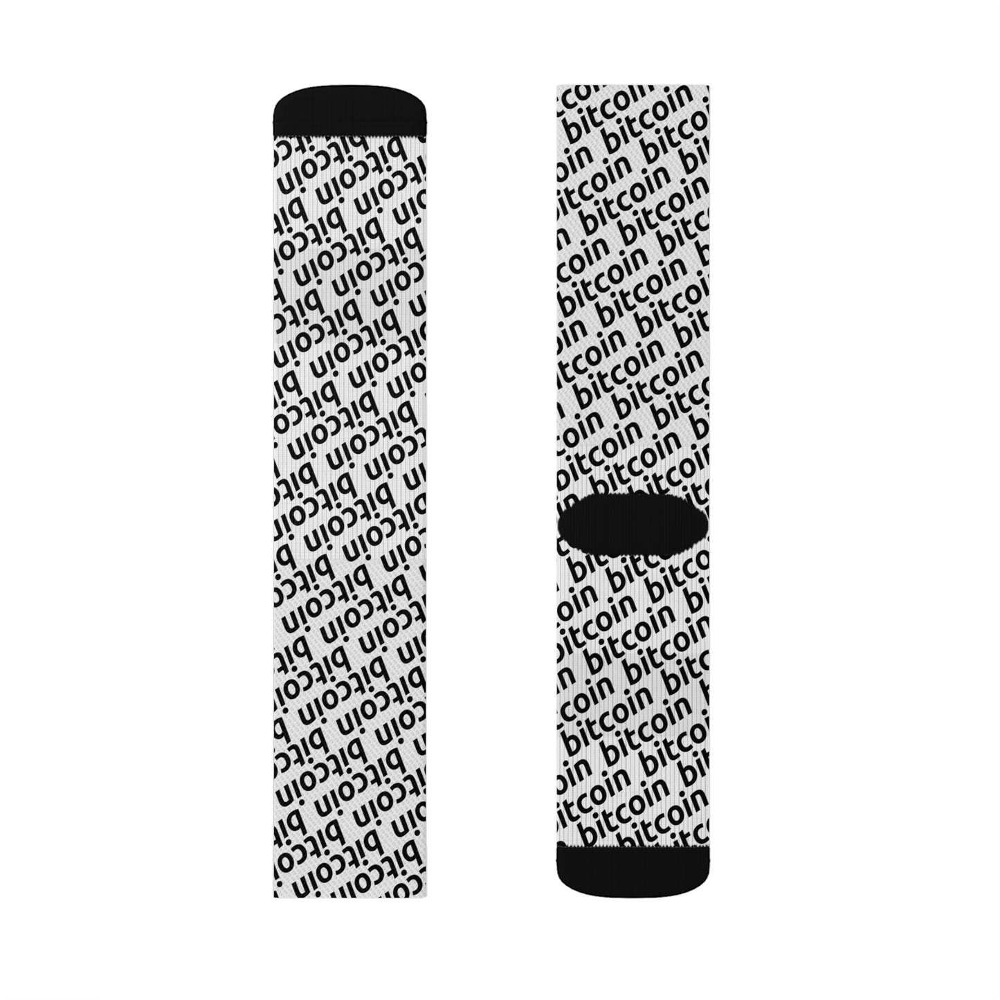 Bitcoin Snow Socks Printify