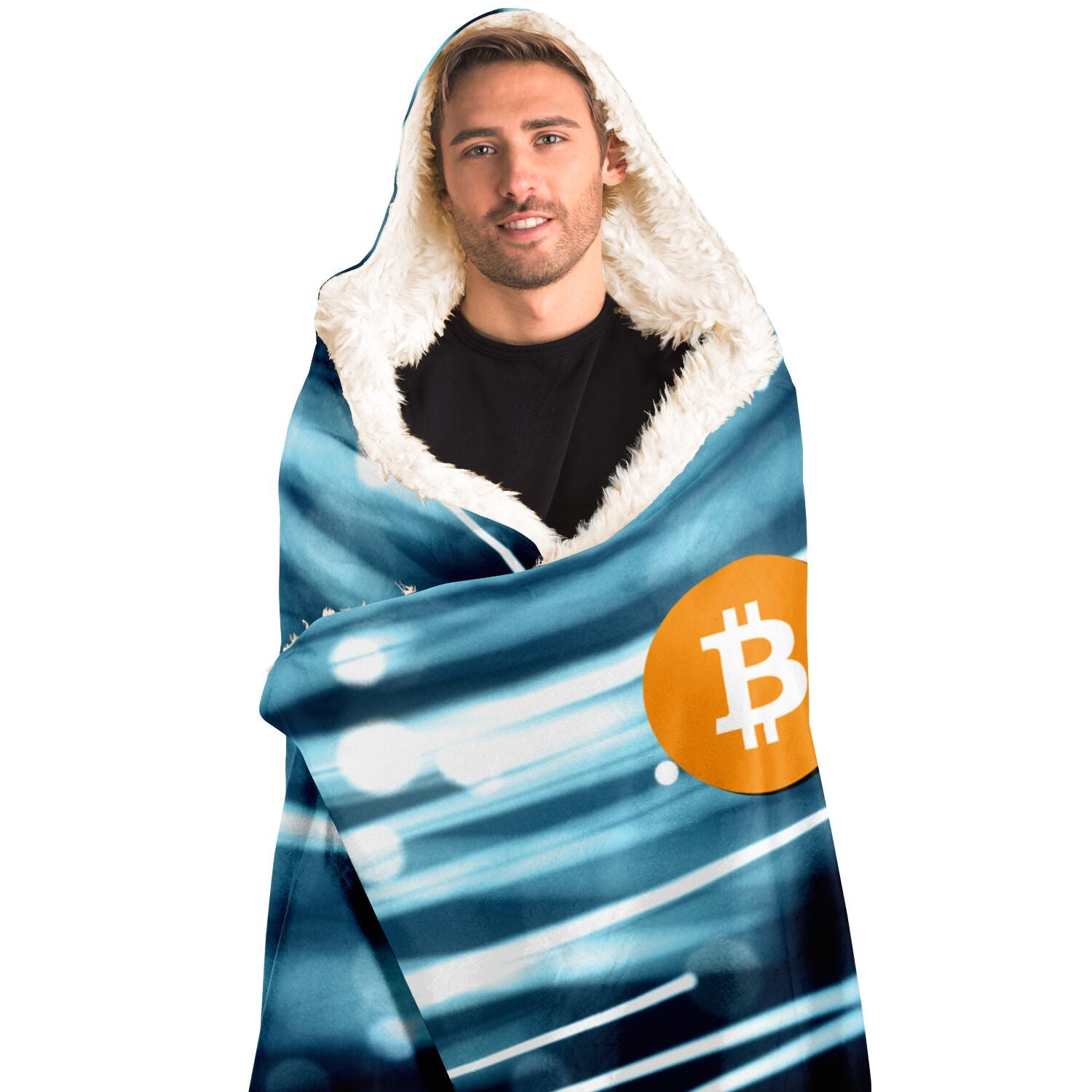 Bitcoin Optics Hooded Blanket In N Out Crypto
