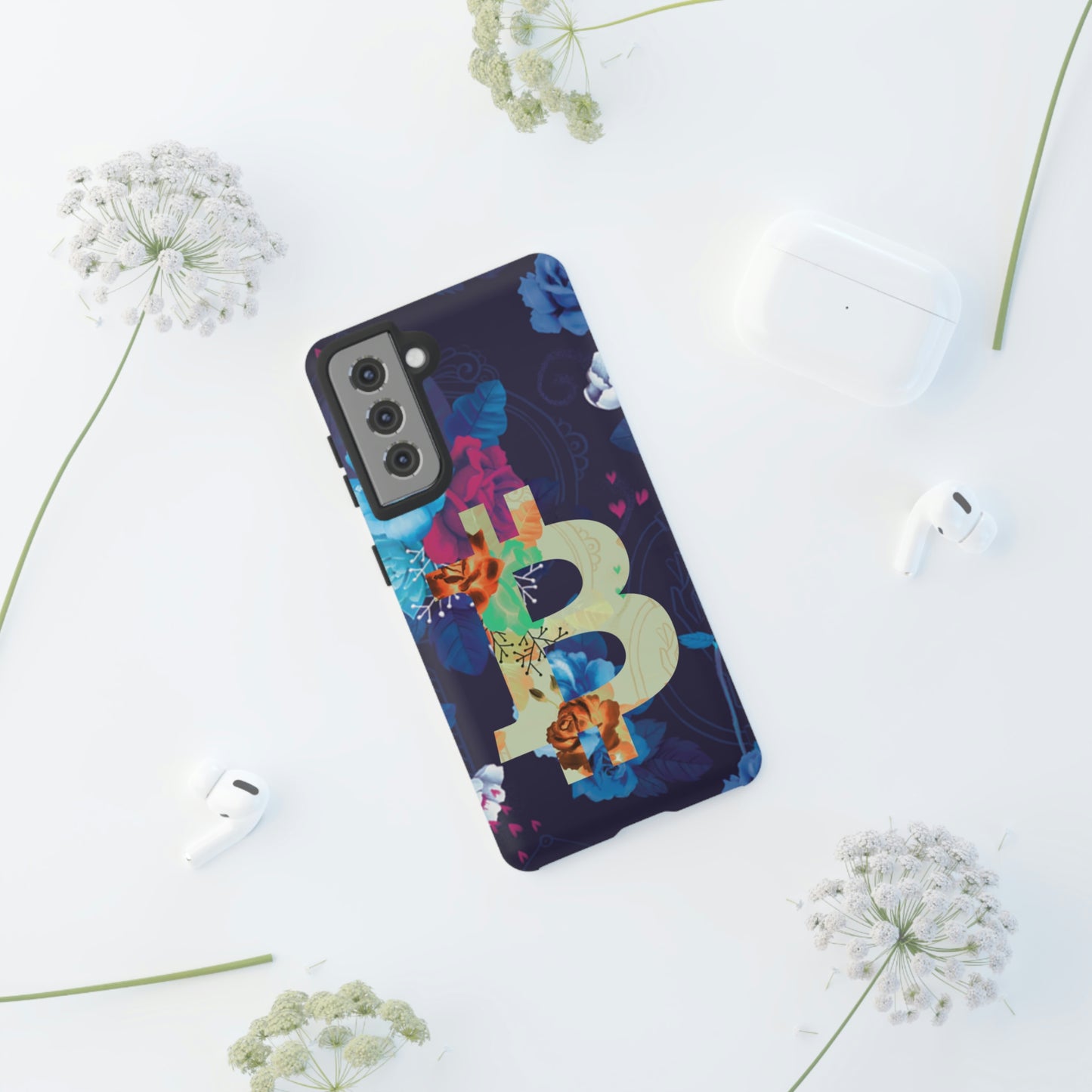 Bitcoin Flowers Art Case In N Out Crypto