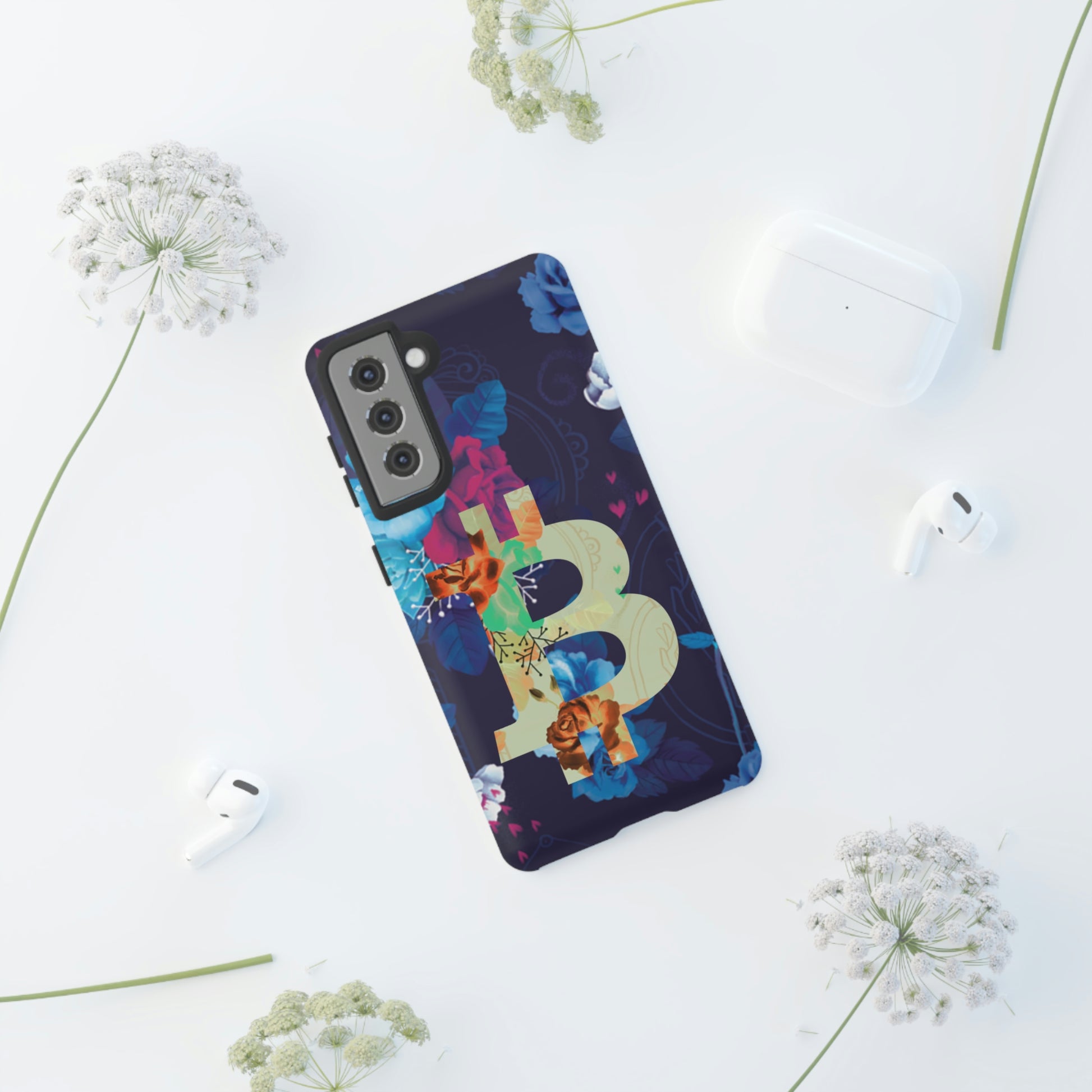 Bitcoin Flowers Art Case In N Out Crypto