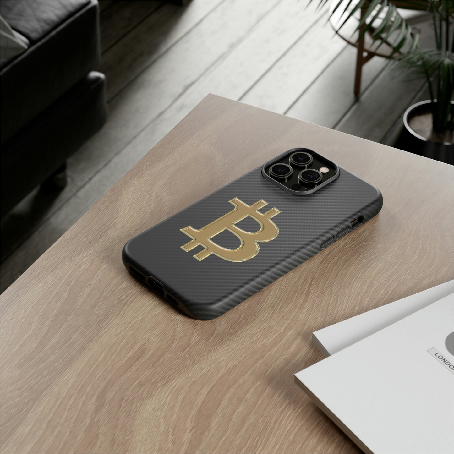Bitcoin Carbon Fiber Gold Case In N Out Crypto
