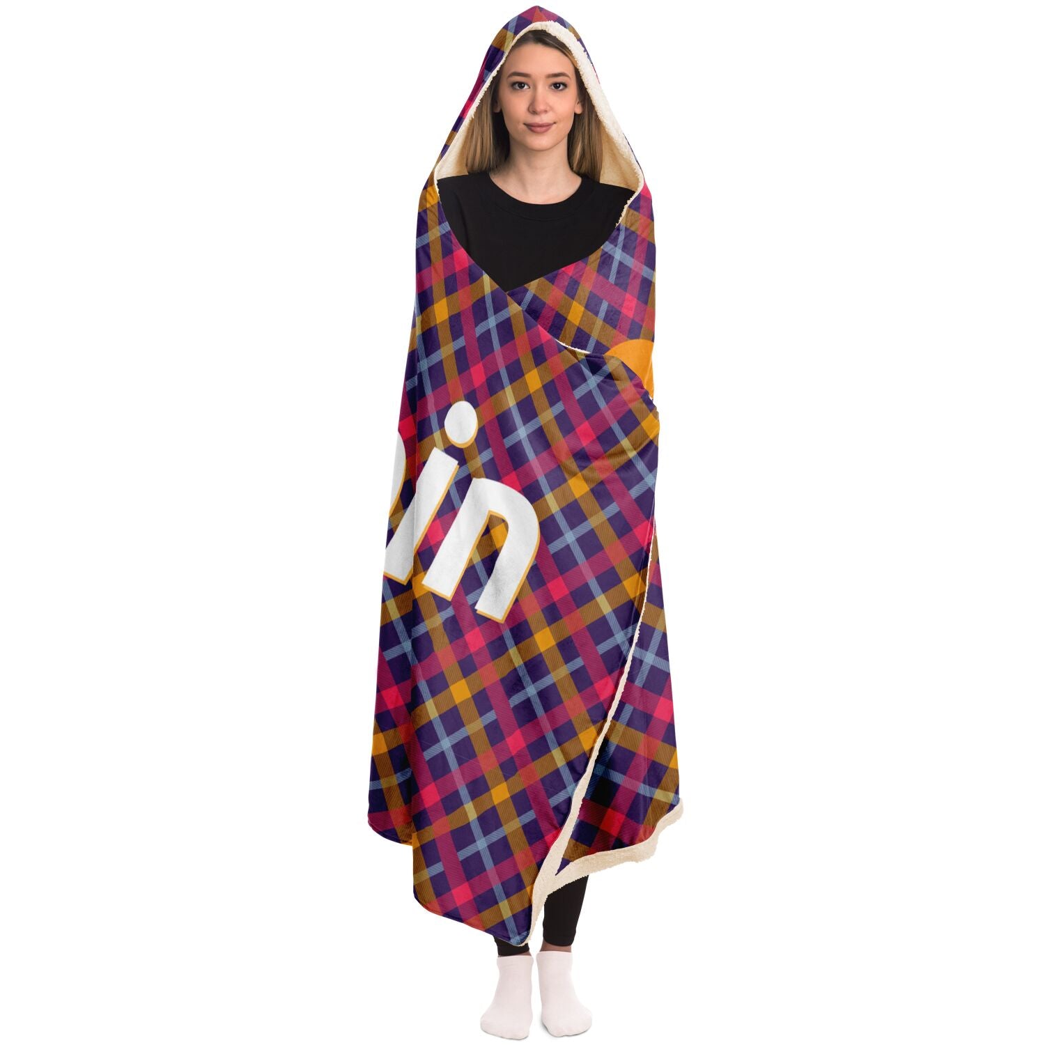 Bitcoin Kite Hooded Blanket In N Out Crypto