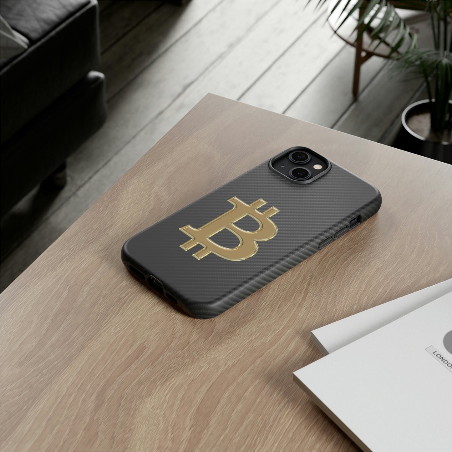 Bitcoin Carbon Fiber Gold Case In N Out Crypto