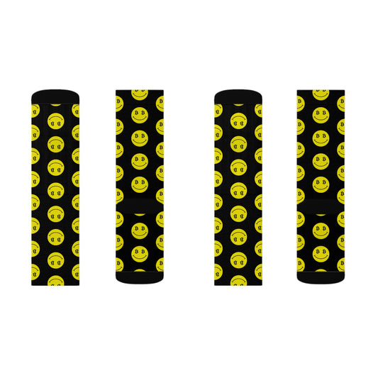 Bitcoin Smile Socks Printify