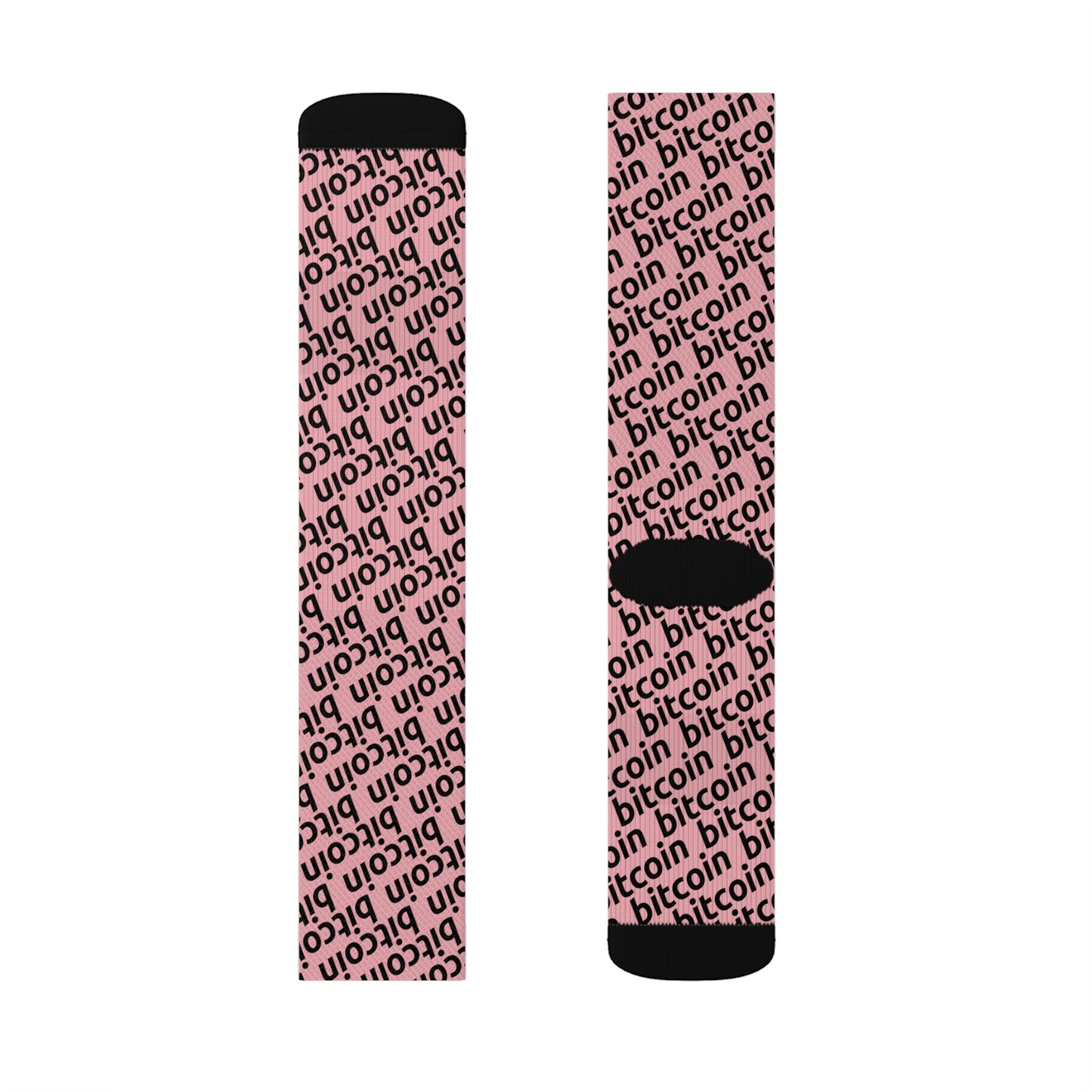 Bitcoin Rosa Socks Printify