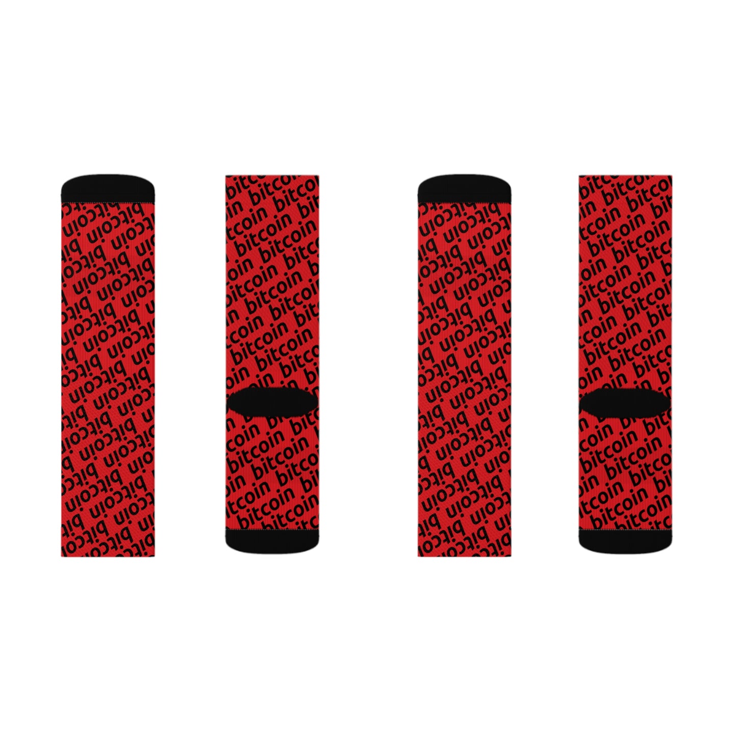 Bitcoin Red Socks Printify