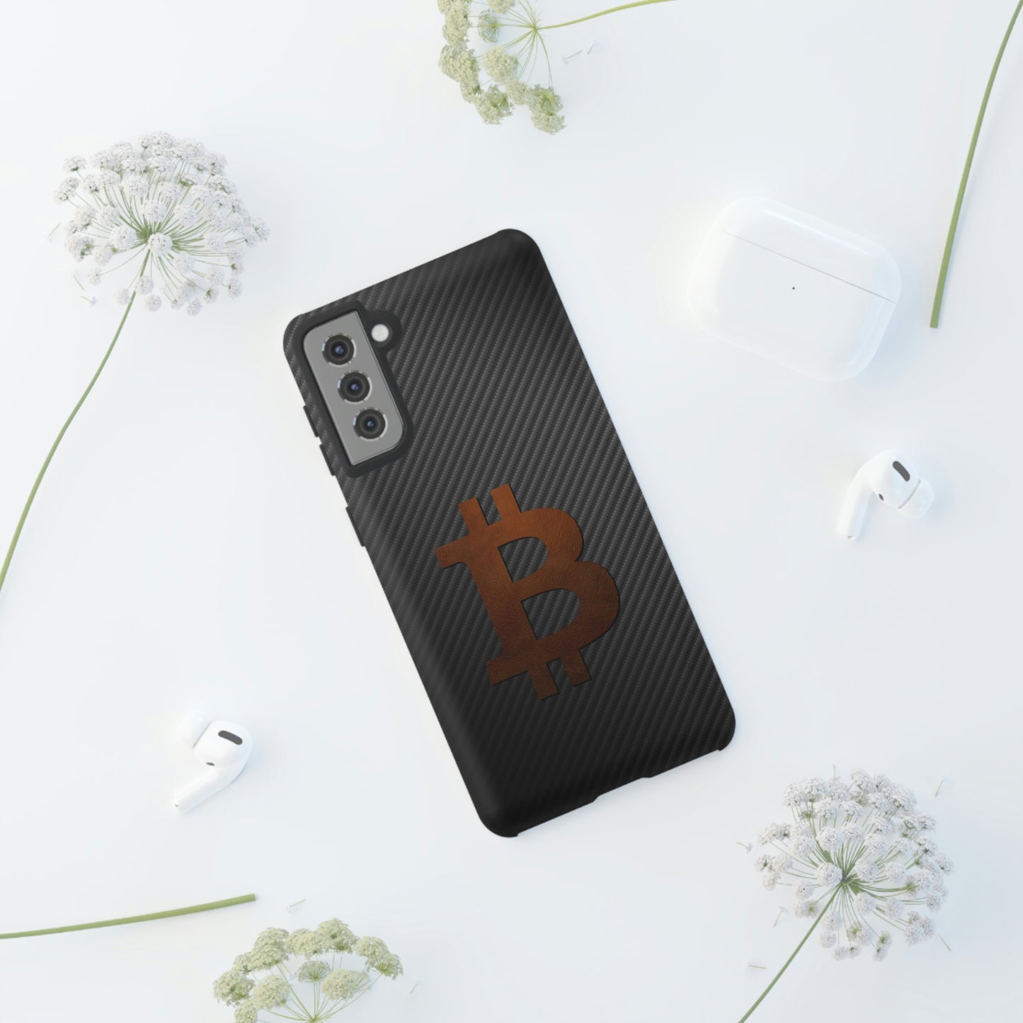 Bitcoin Fiber Brown Leather Case In N Out Crypto
