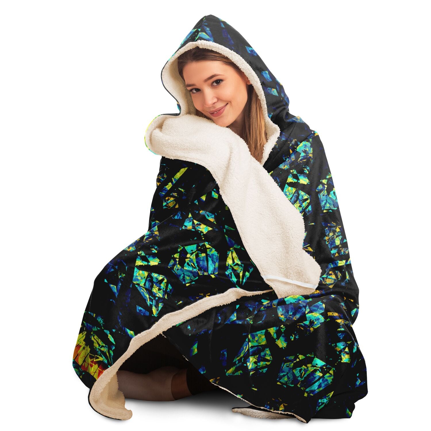 Bitcoin Solo Hooded Blanket In N Out Crypto