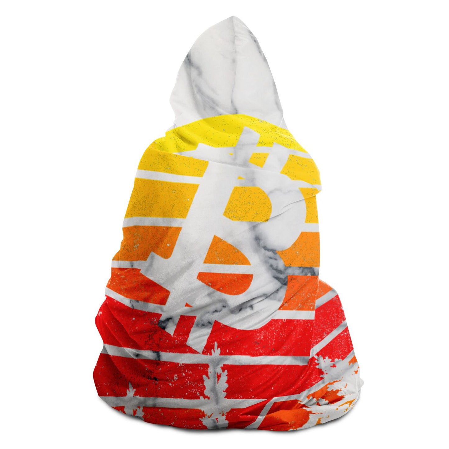 Bitcoin Marble Forest Hooded Blanket In N Out Crypto