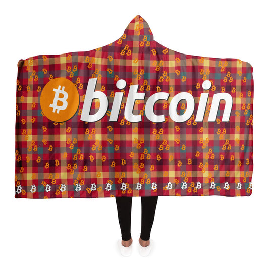 Bitcoin Fall Hooded Blanket In N Out Crypto