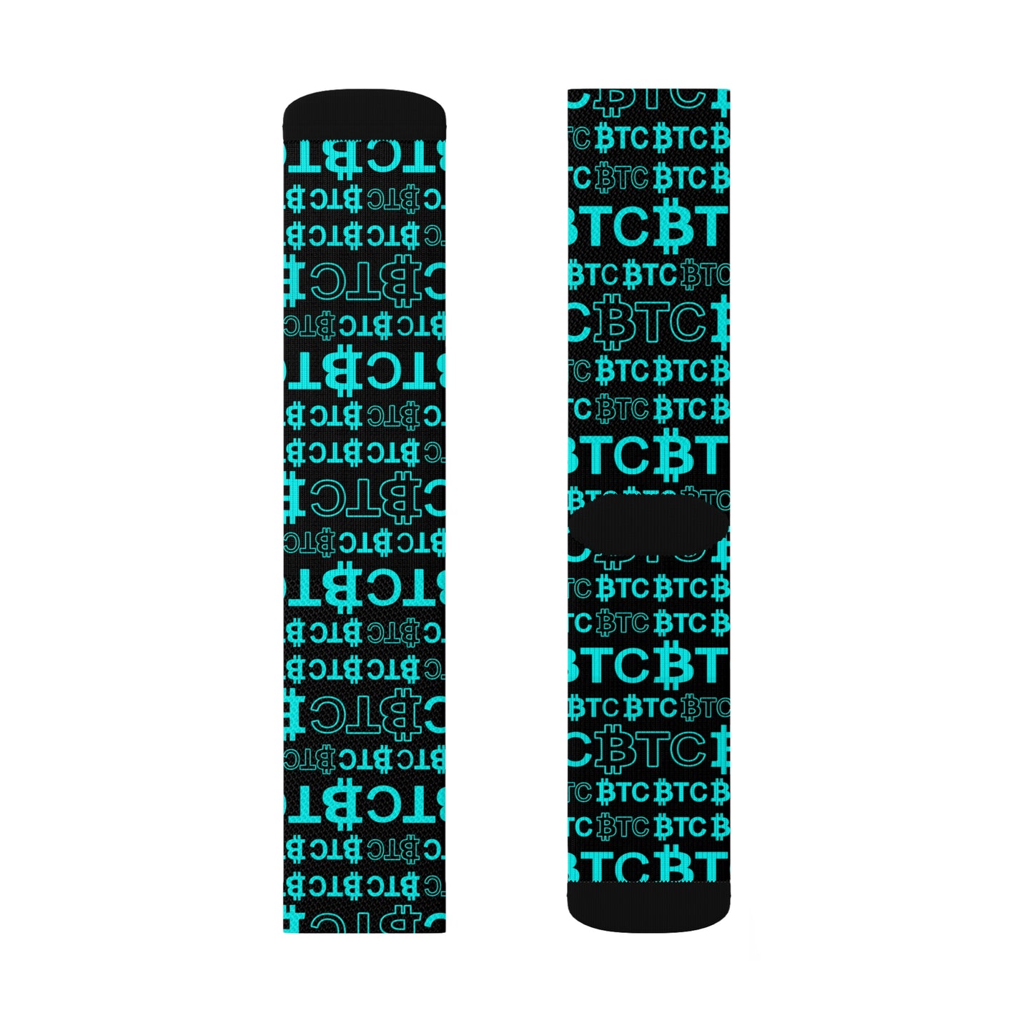 Bitcoin Dubai Blue Socks