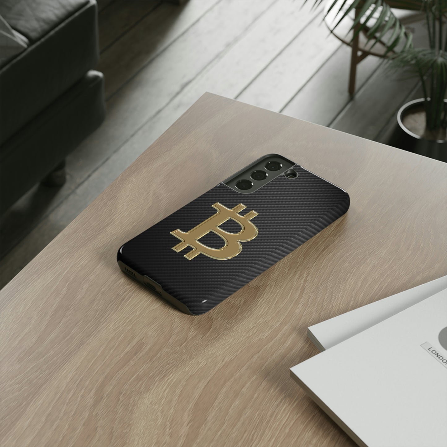 Bitcoin Carbon Fiber Gold Case In N Out Crypto
