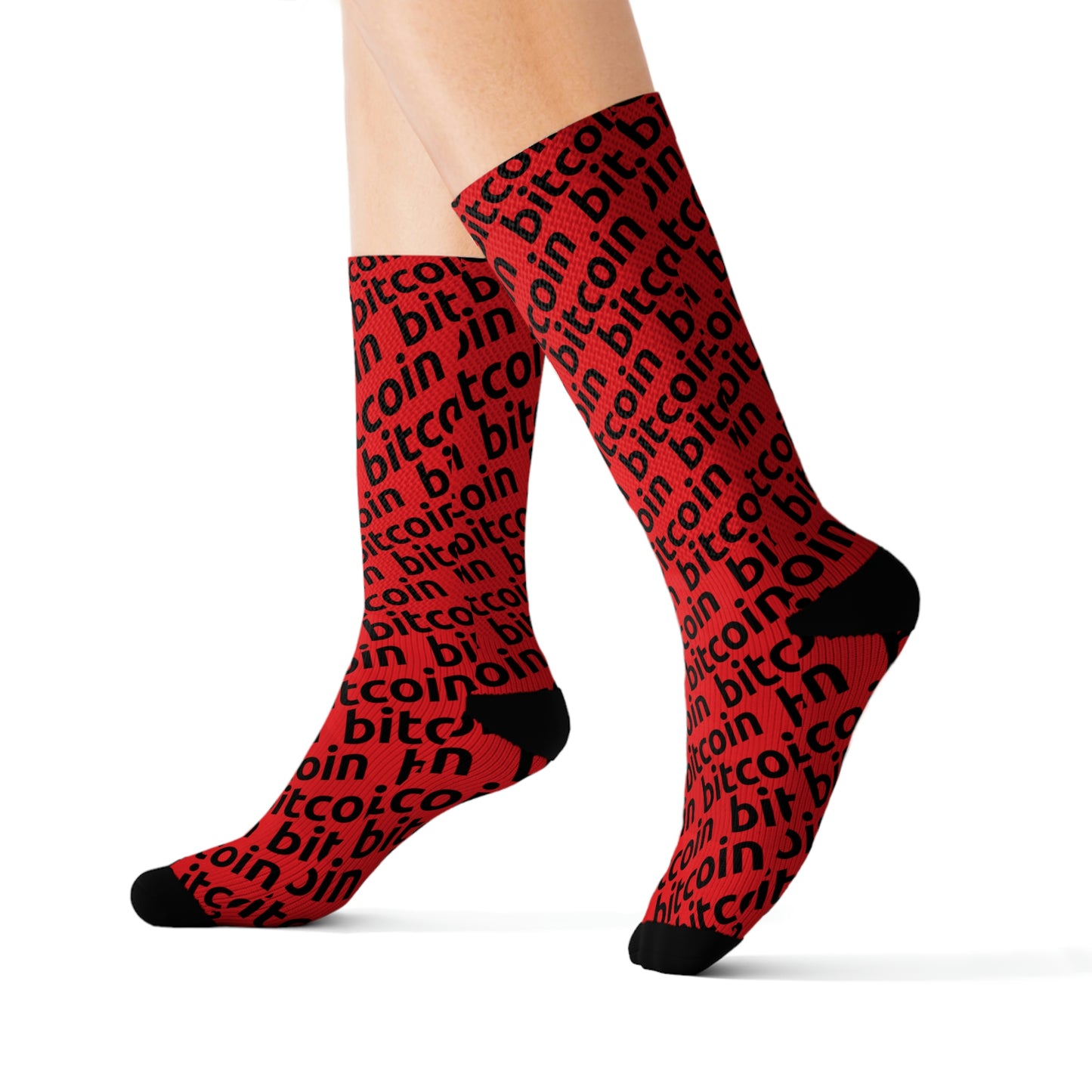 Bitcoin Red Socks Printify