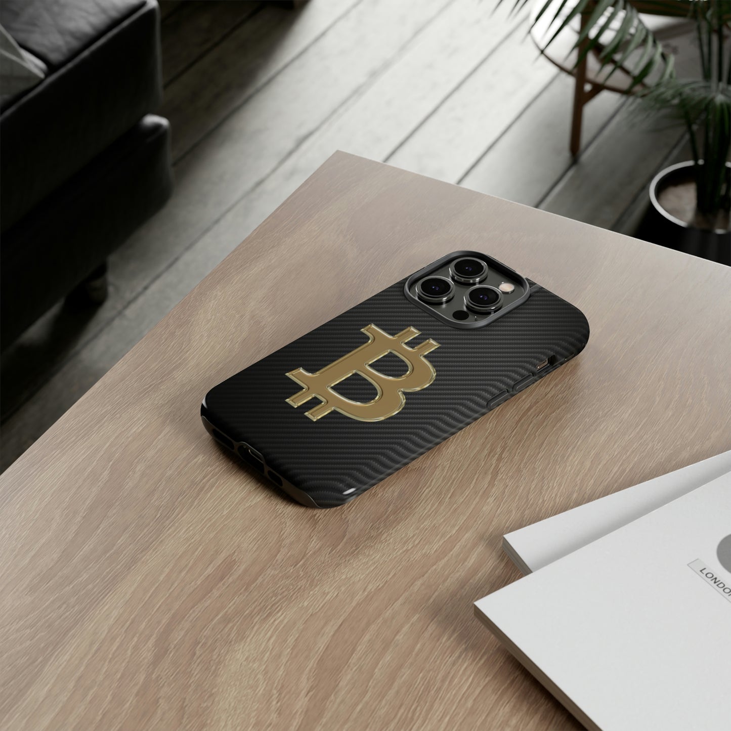 Bitcoin Carbon Fiber Gold Case In N Out Crypto