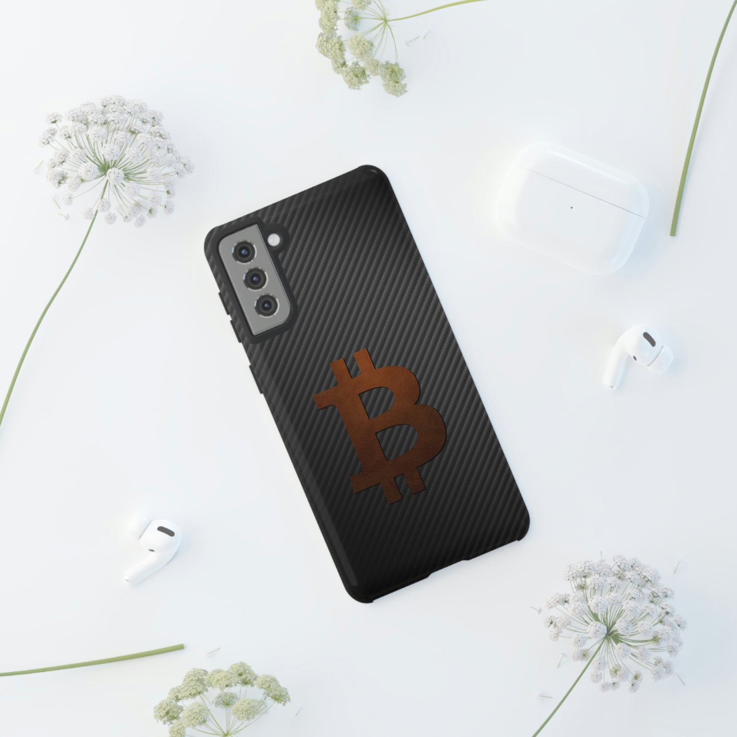 Bitcoin Fiber Brown Leather Case In N Out Crypto