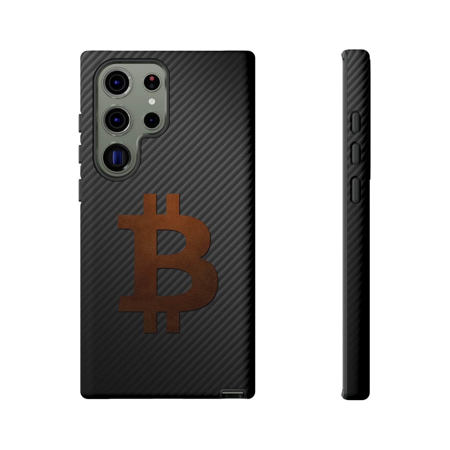 Bitcoin Fiber Brown Leather Case In N Out Crypto