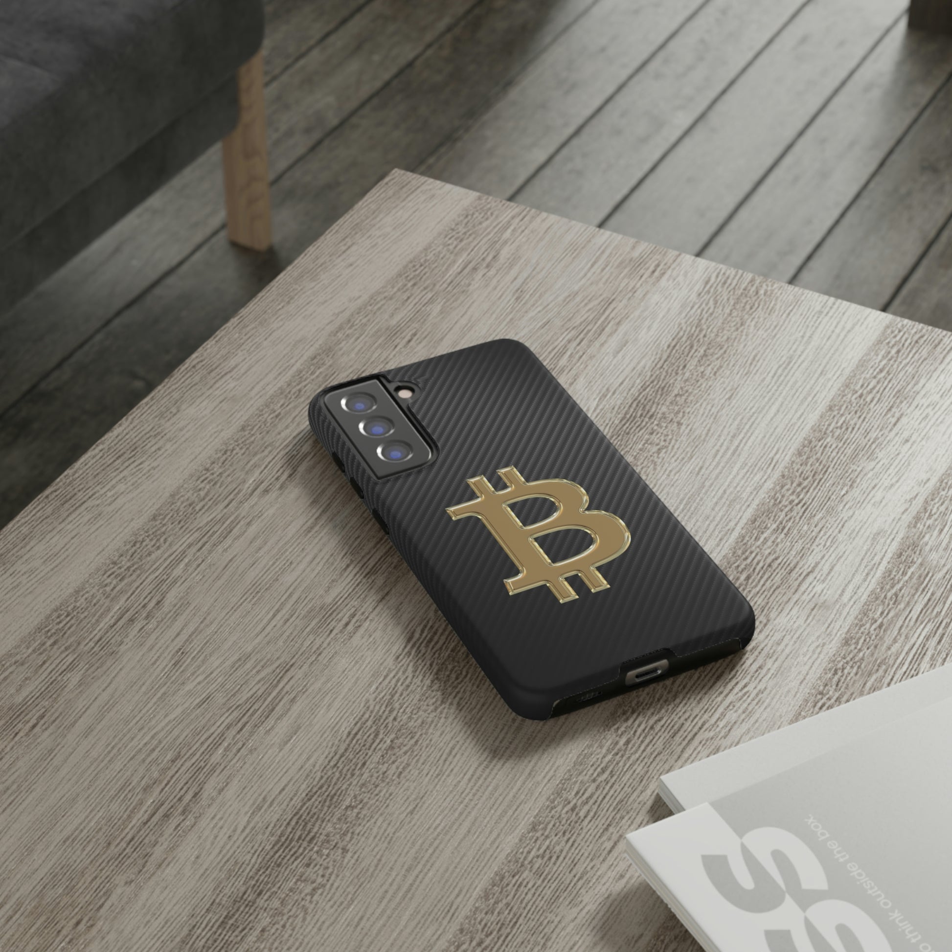 Bitcoin Carbon Fiber Gold Case In N Out Crypto