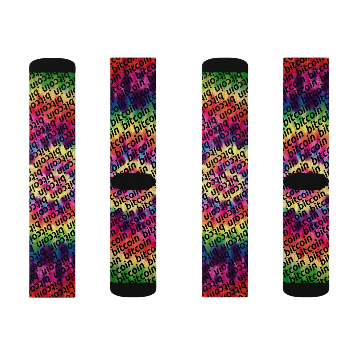 Bitcoin Dye Socks Printify