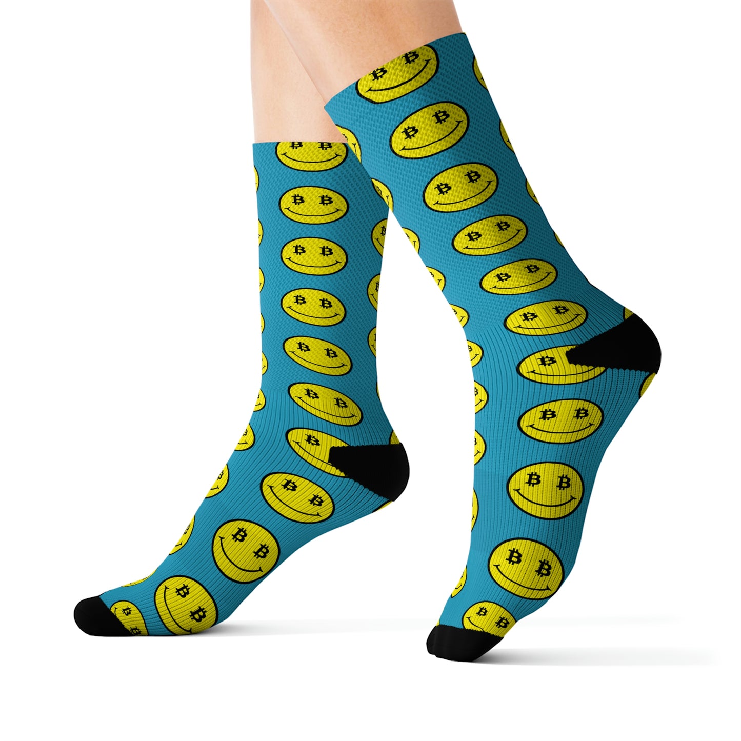 Bitcoin Smile Sky Socks