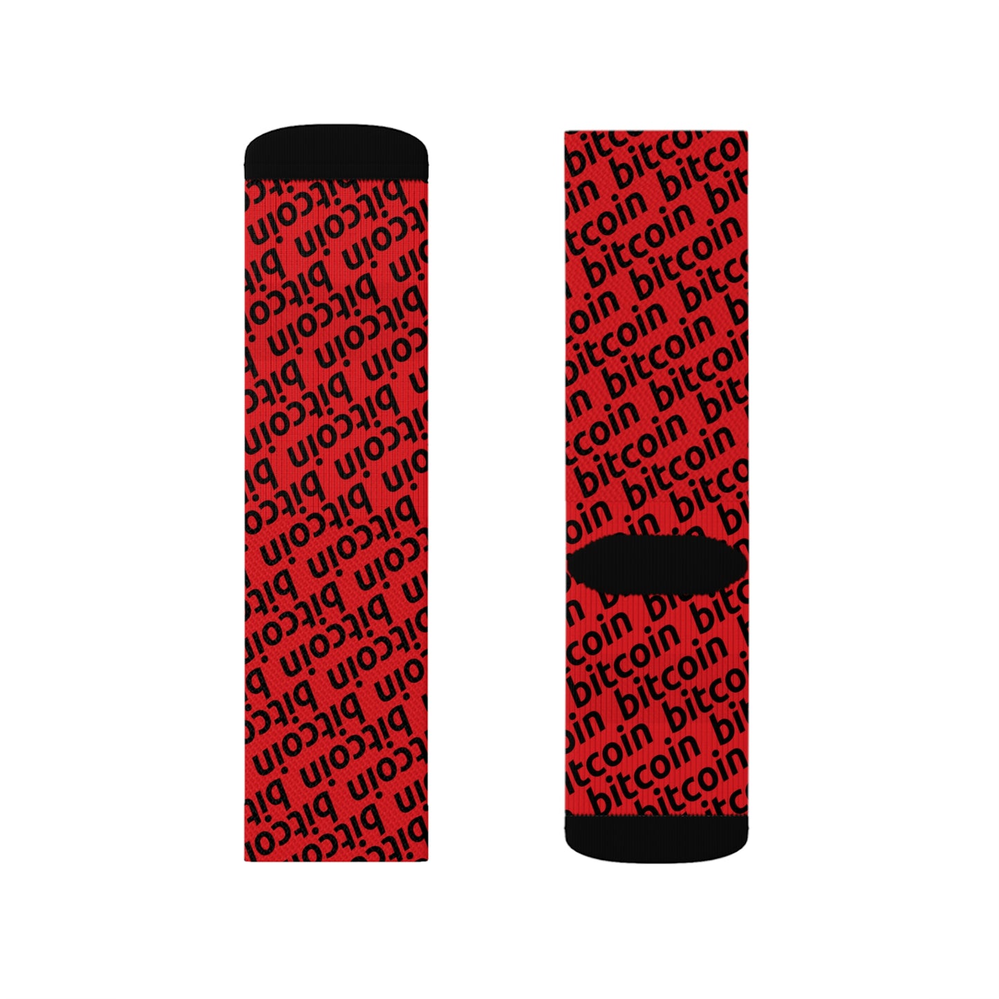 Bitcoin Red Socks Printify