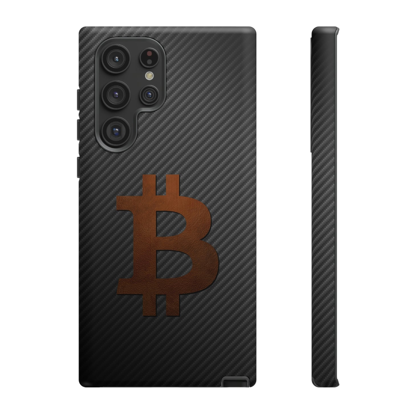 Bitcoin Fiber Brown Leather Case In N Out Crypto