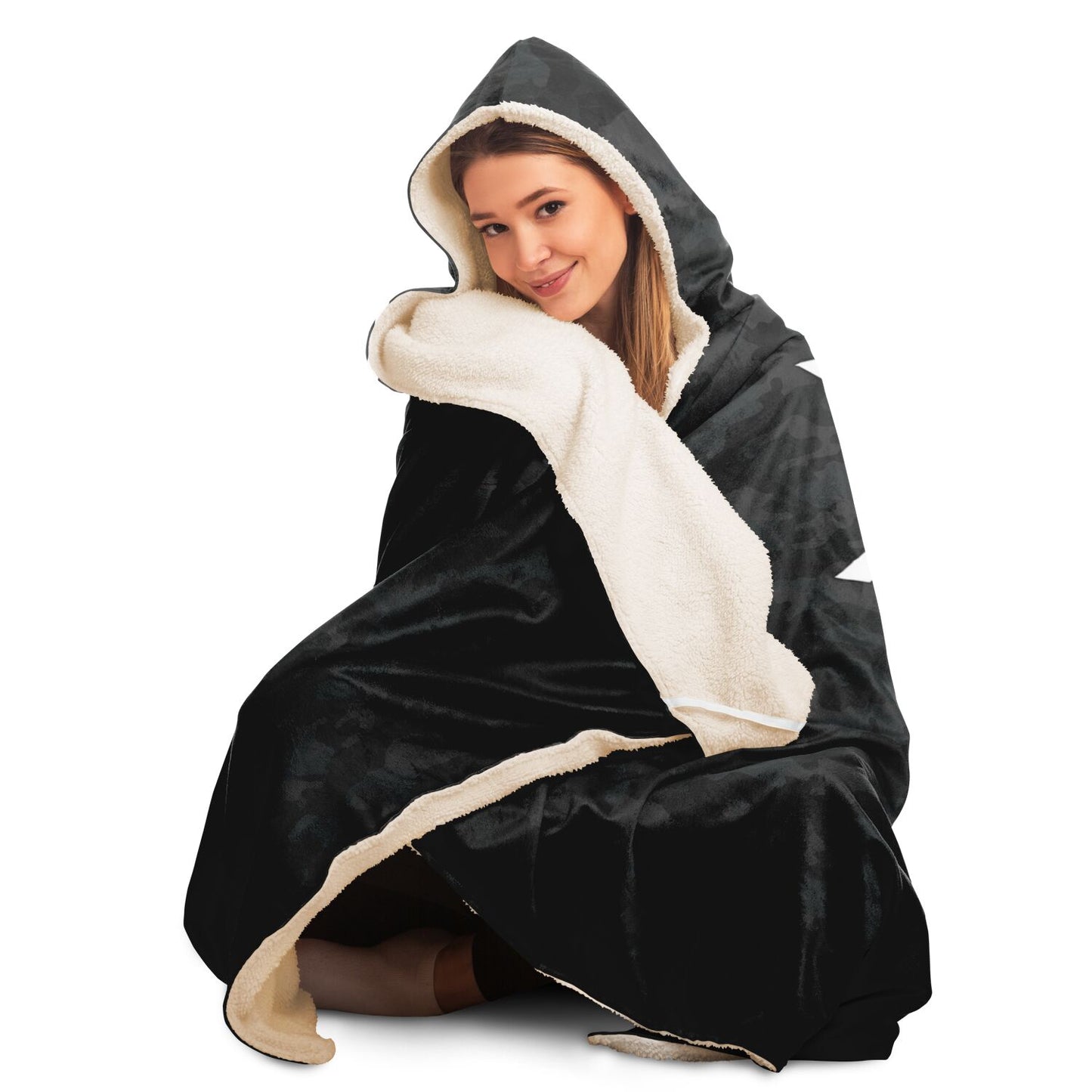 Xrp Army Dark Camo Hooded Blanket Subliminator
