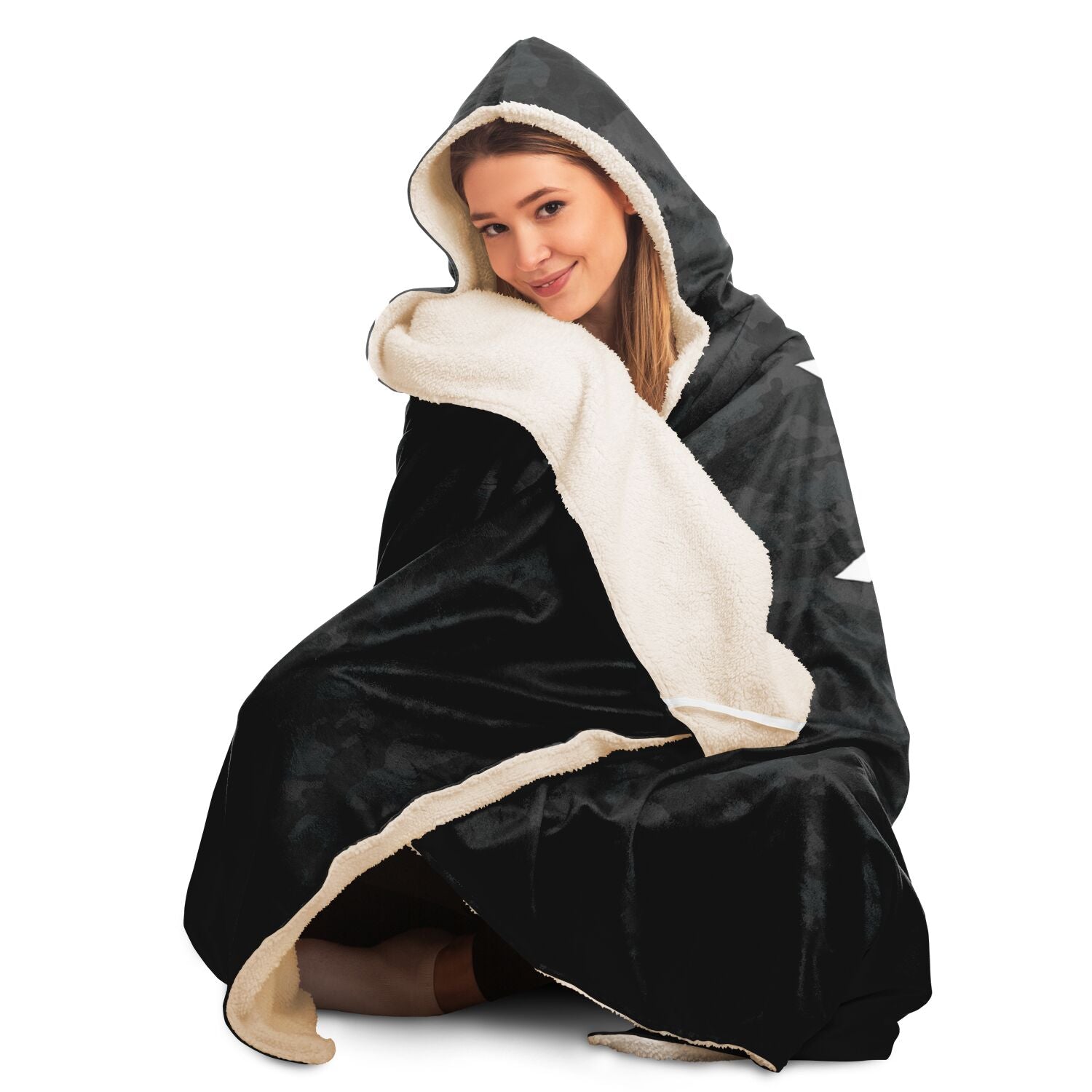 Xrp Army Dark Camo Hooded Blanket Subliminator